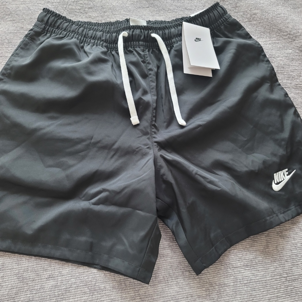 Nike NSW Woven Lined Flow Shorts Black - Asia 착용 스타일