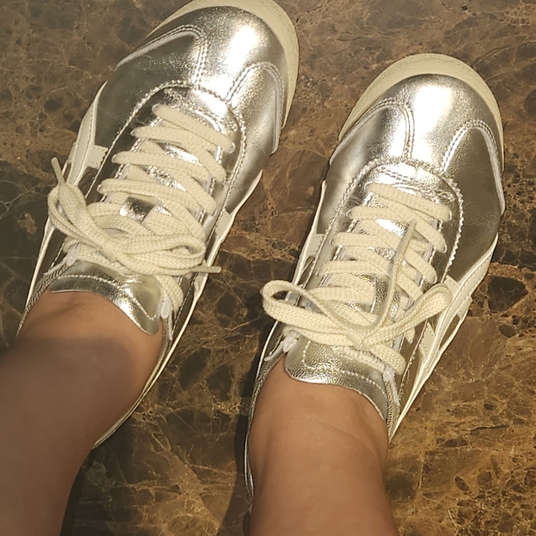 Onitsuka Tiger Mexico 66 White Silver 착용 스타일
