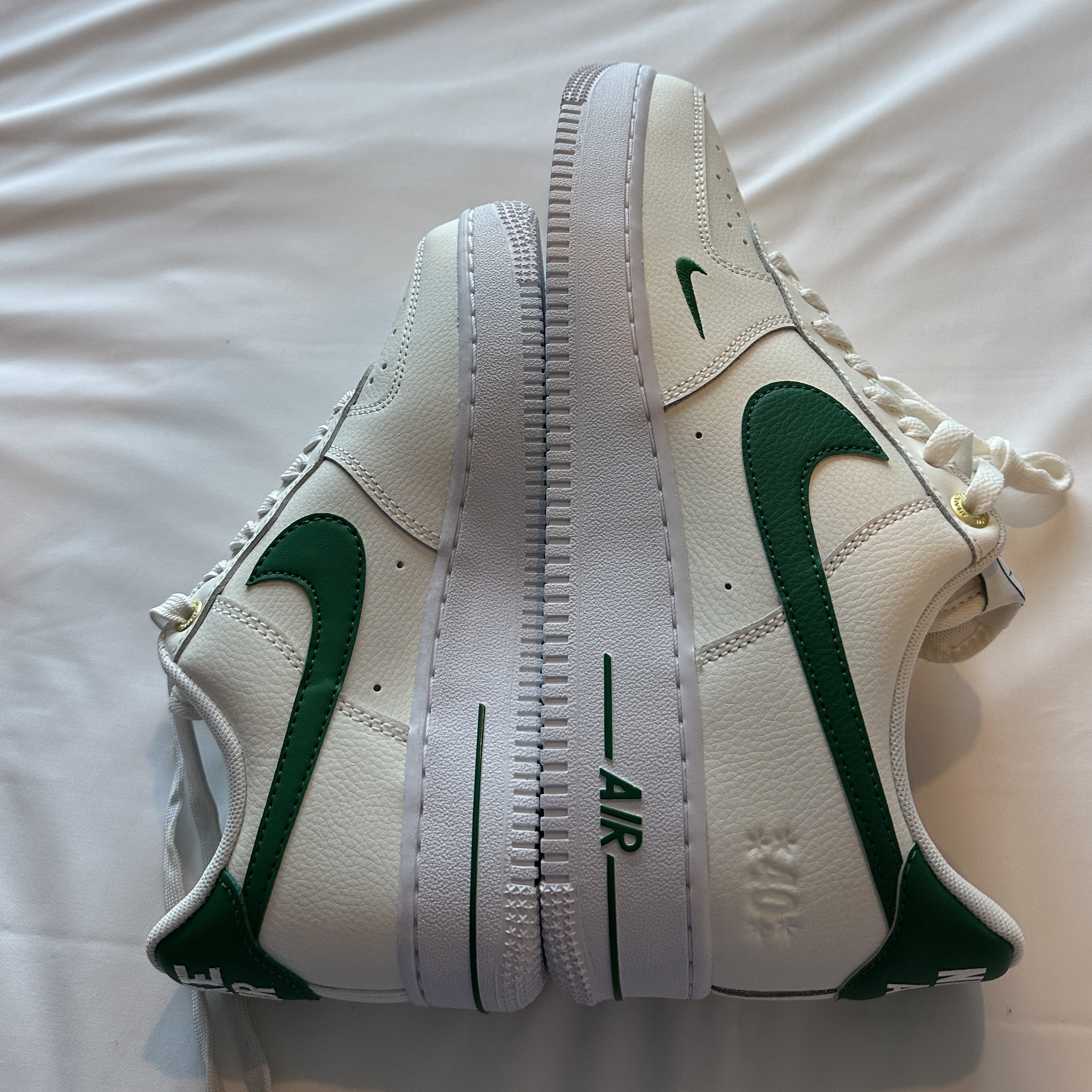 Nike Air Force 1 '07 LV8 40th Anniversary Join Forces Sail Malachite 착용 스타일 - 2