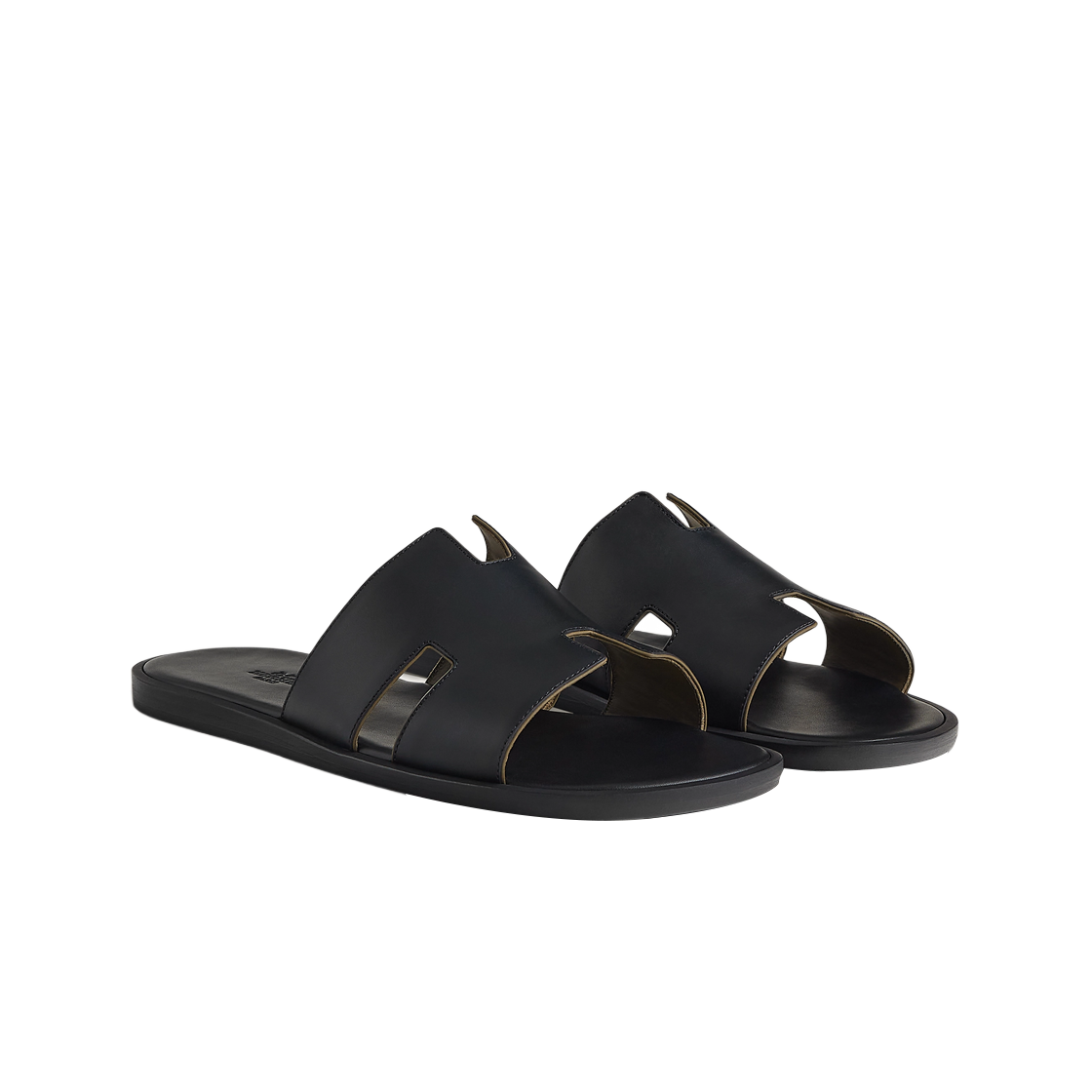에르메스 이즈미르 샌들 나파 & 누아 베르 뚠드라(Hermes Izmir Sandal Nappa & Noir Vert Toundra) - 2