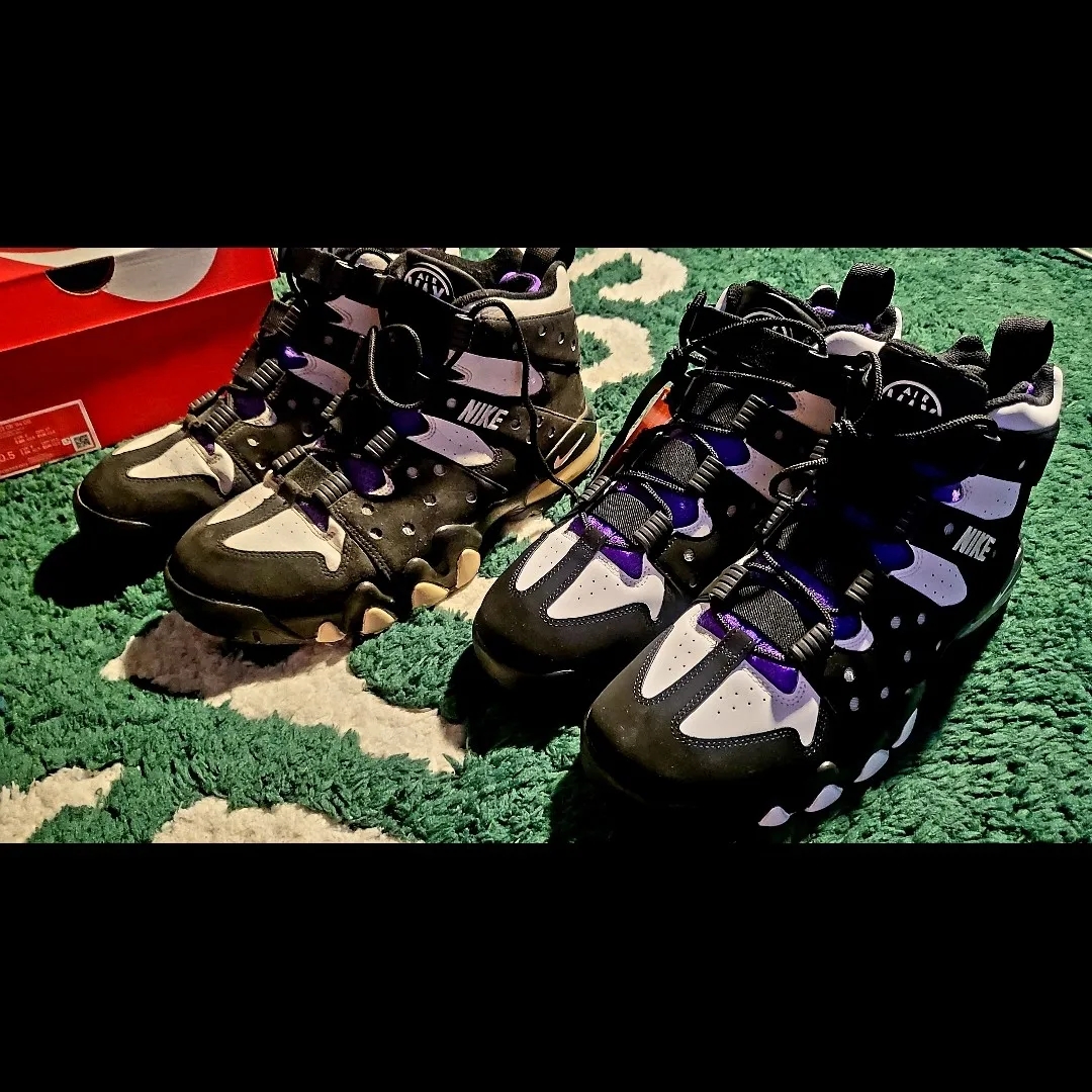 Nike Air Max 2 CB 94 Black and Pure Purple 착용 스타일 - 3