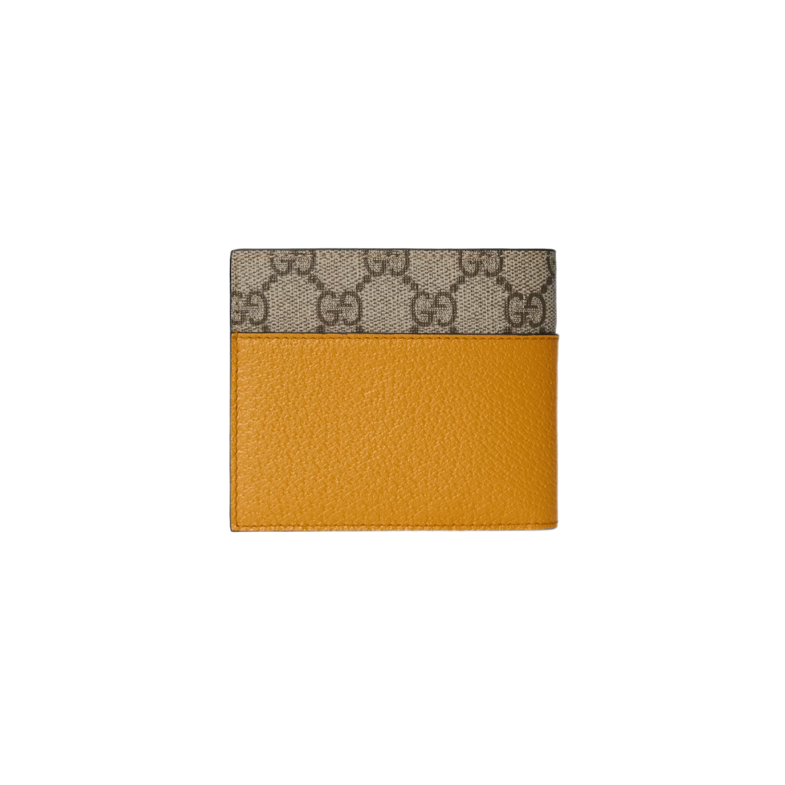 Gucci Wallet with Cut-Out Interlocking G Yellow Leather Supreme 상세 이미지 3