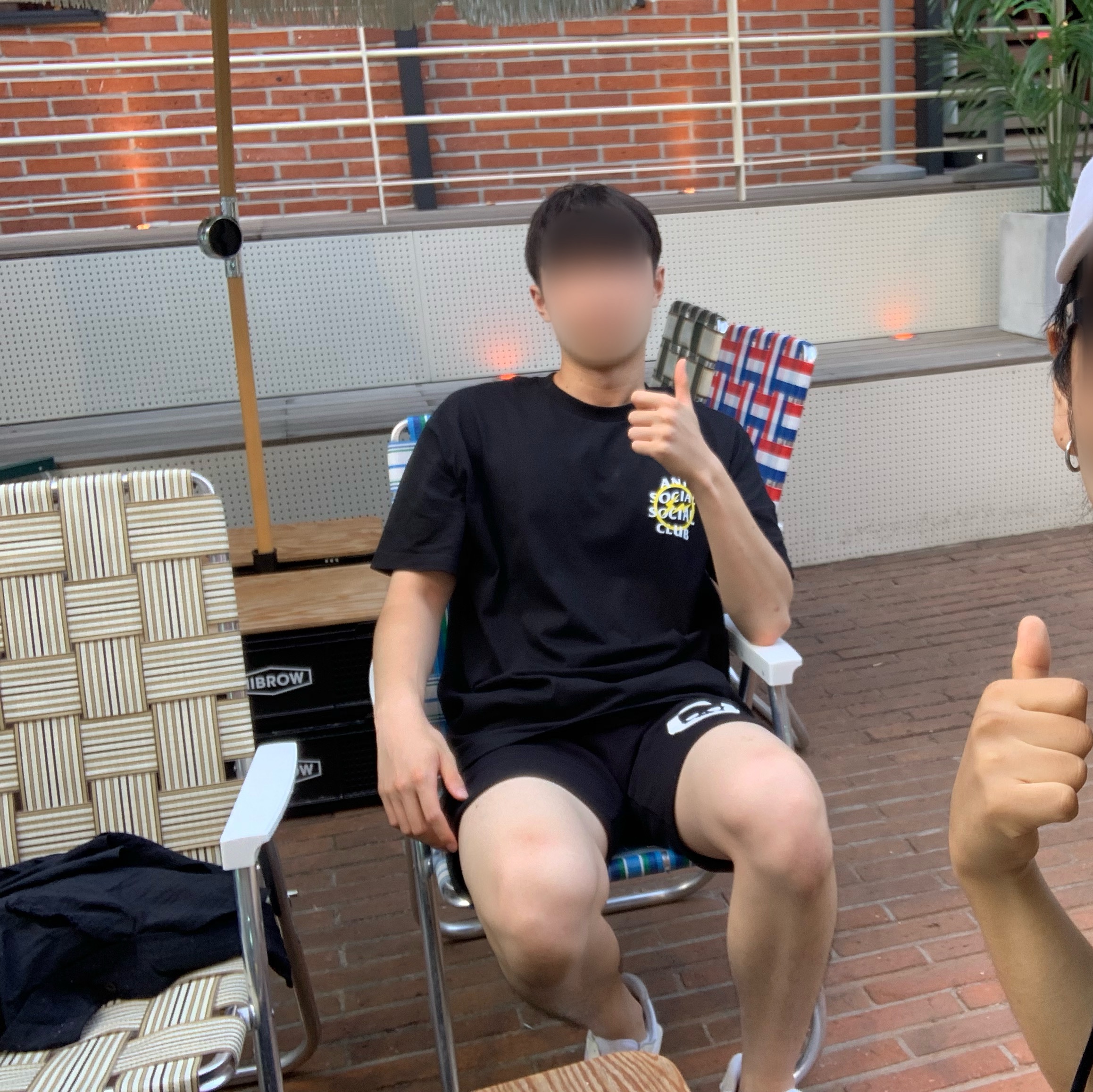 Anti Social Social Club x Fragment Bolt T-Shirt Yellow, (W) New Balance 327 White Moonbeam 착용 스타일