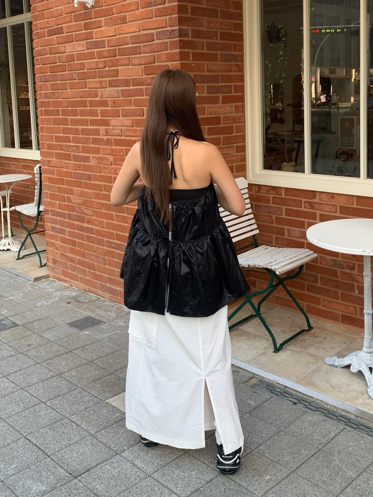 Balenciaga Tyrex Sneakers Black White, (W) Balenciaga Tyrex Sneakers Black White 착용 스타일