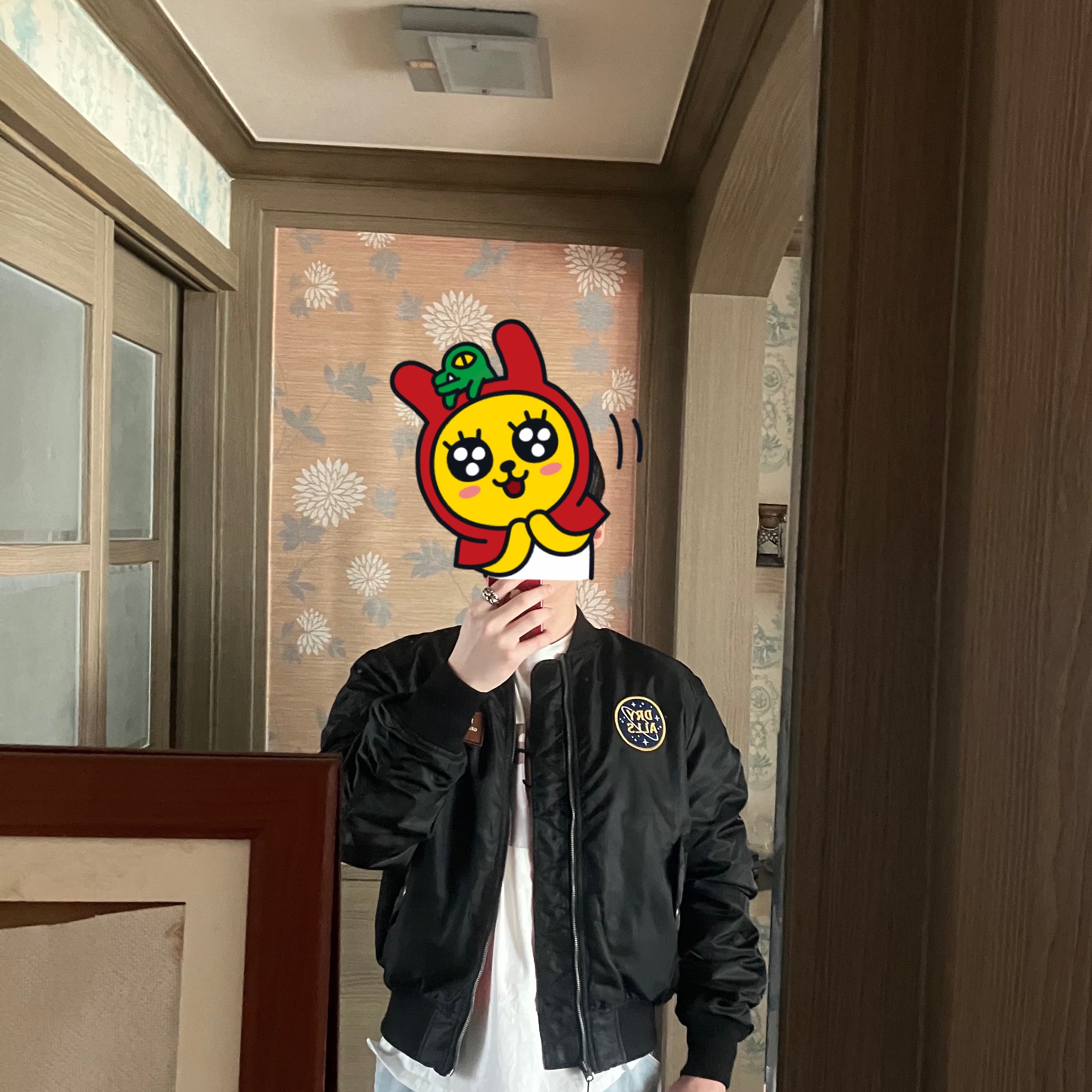 Human Made MA-1 Black 착용 스타일