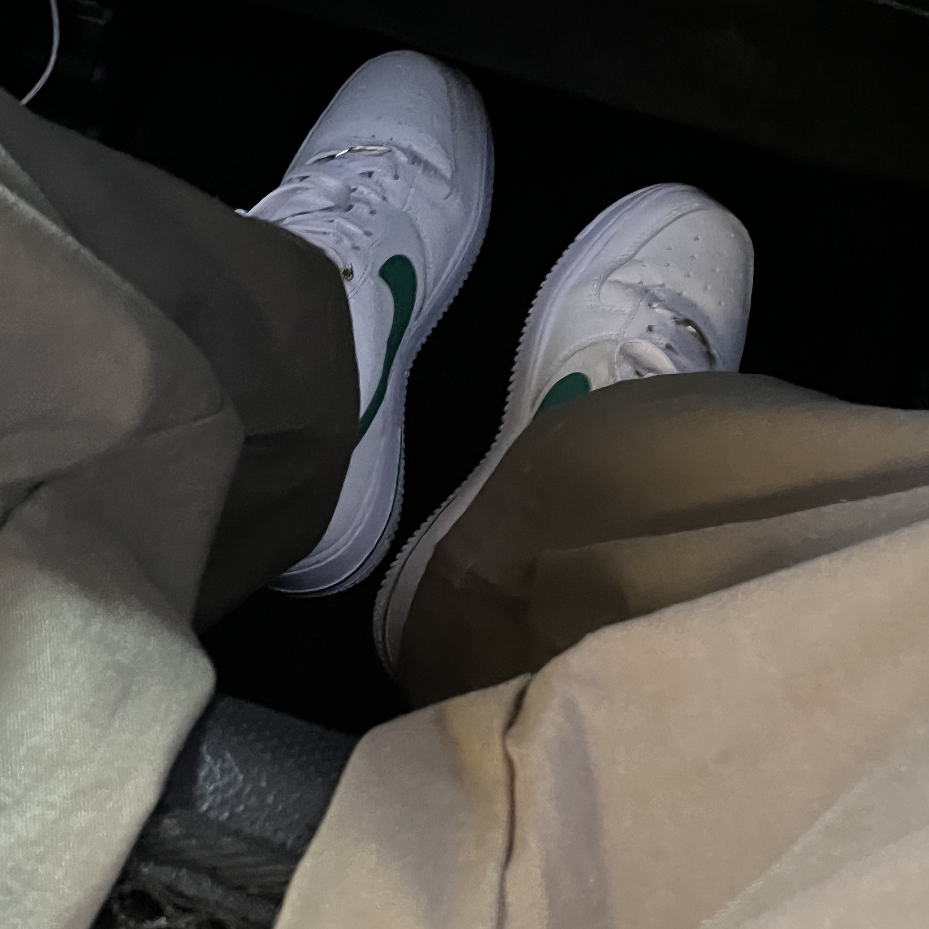 (W) Nike Air Force 1 '07 SE 40th Anniversary Join Forces Sail Malachite 착용 스타일 - 1