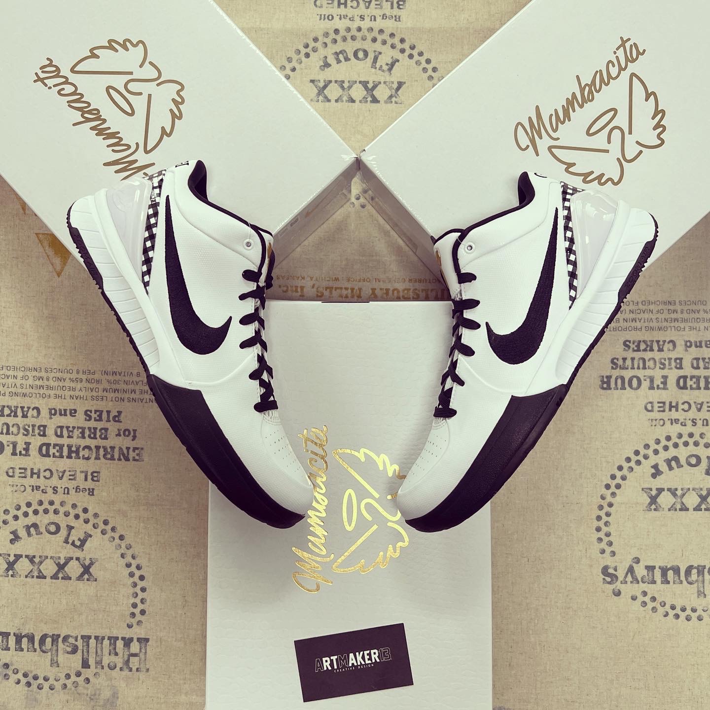 Nike Kobe 4 Protro Mambacita Gigi 착용 스타일 - 1