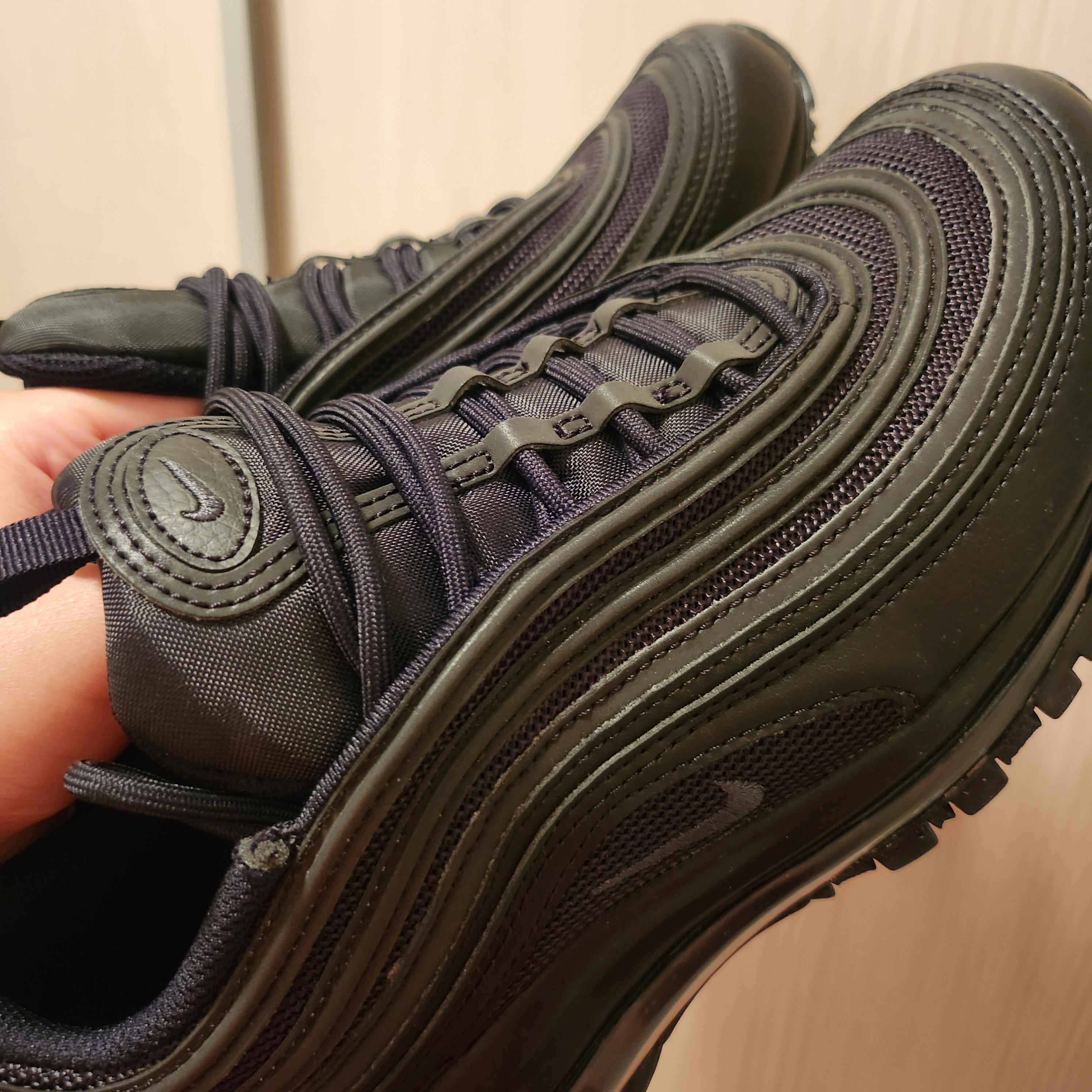 (W) Nike Air Max 97 Next Nature Black 착용 스타일