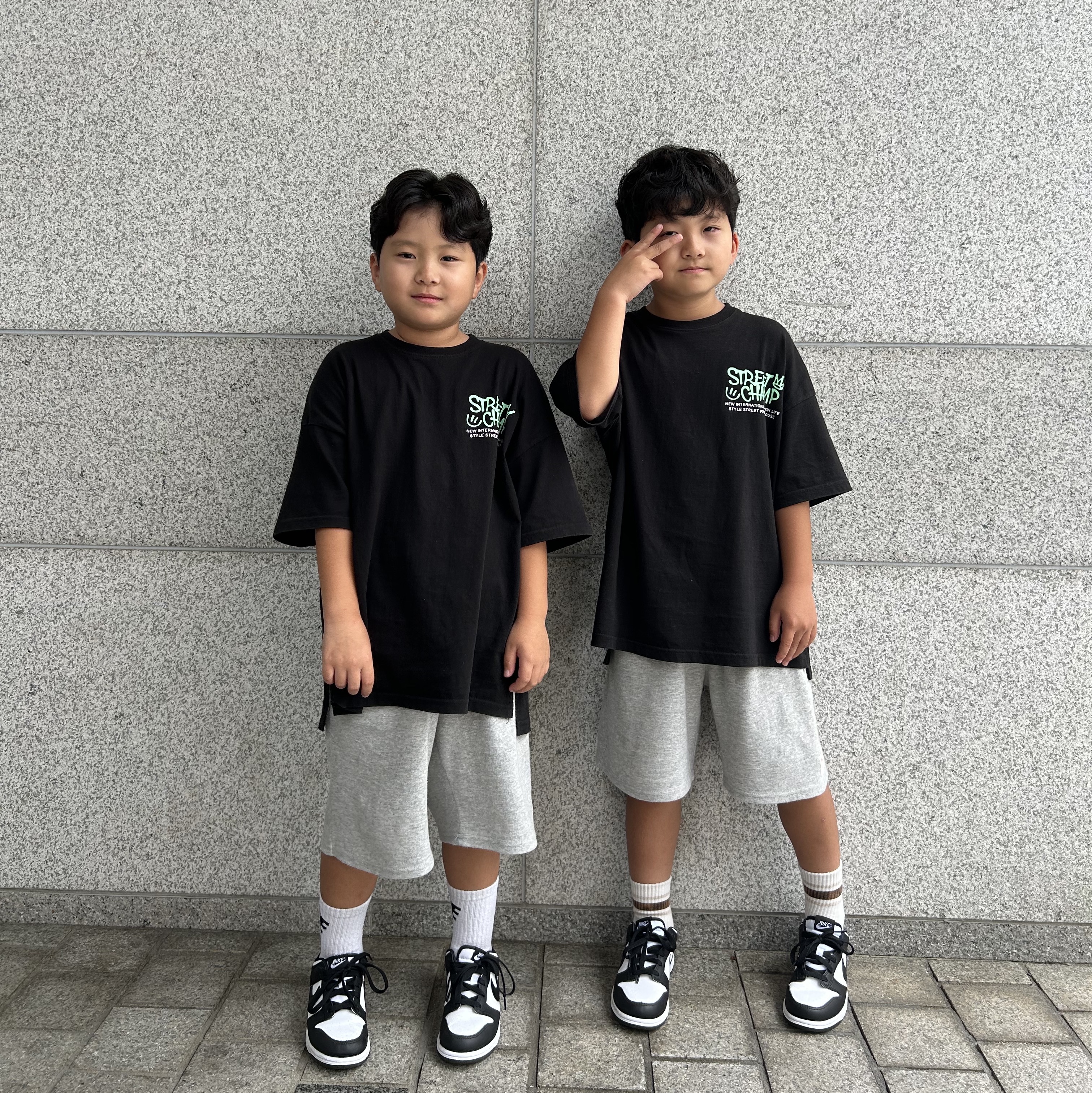 (PS) Nike Dunk Low Black 착용 스타일