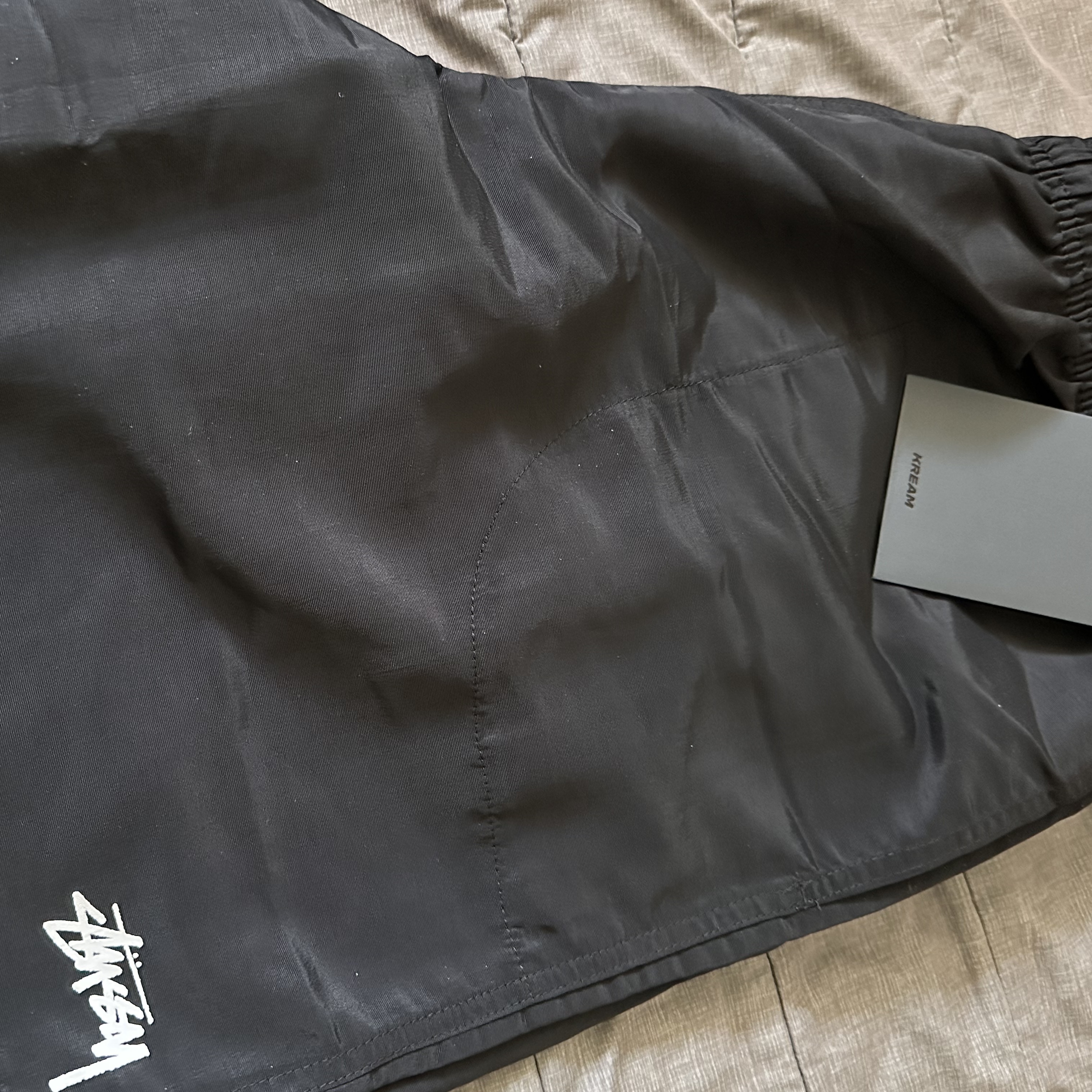 Stussy Stock Water Shorts Black 착용 스타일