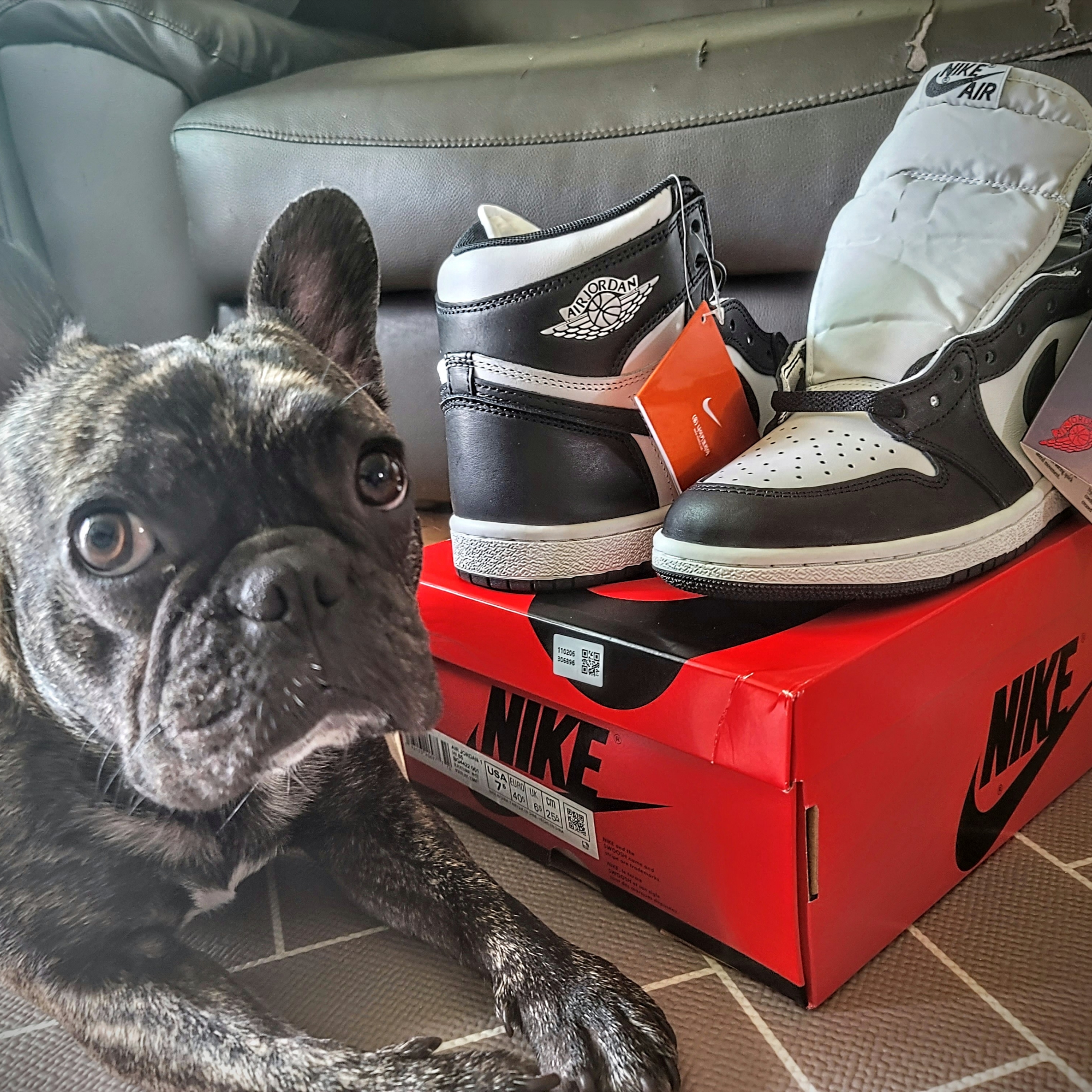 Jordan 1 High 85 Black White 착용 스타일