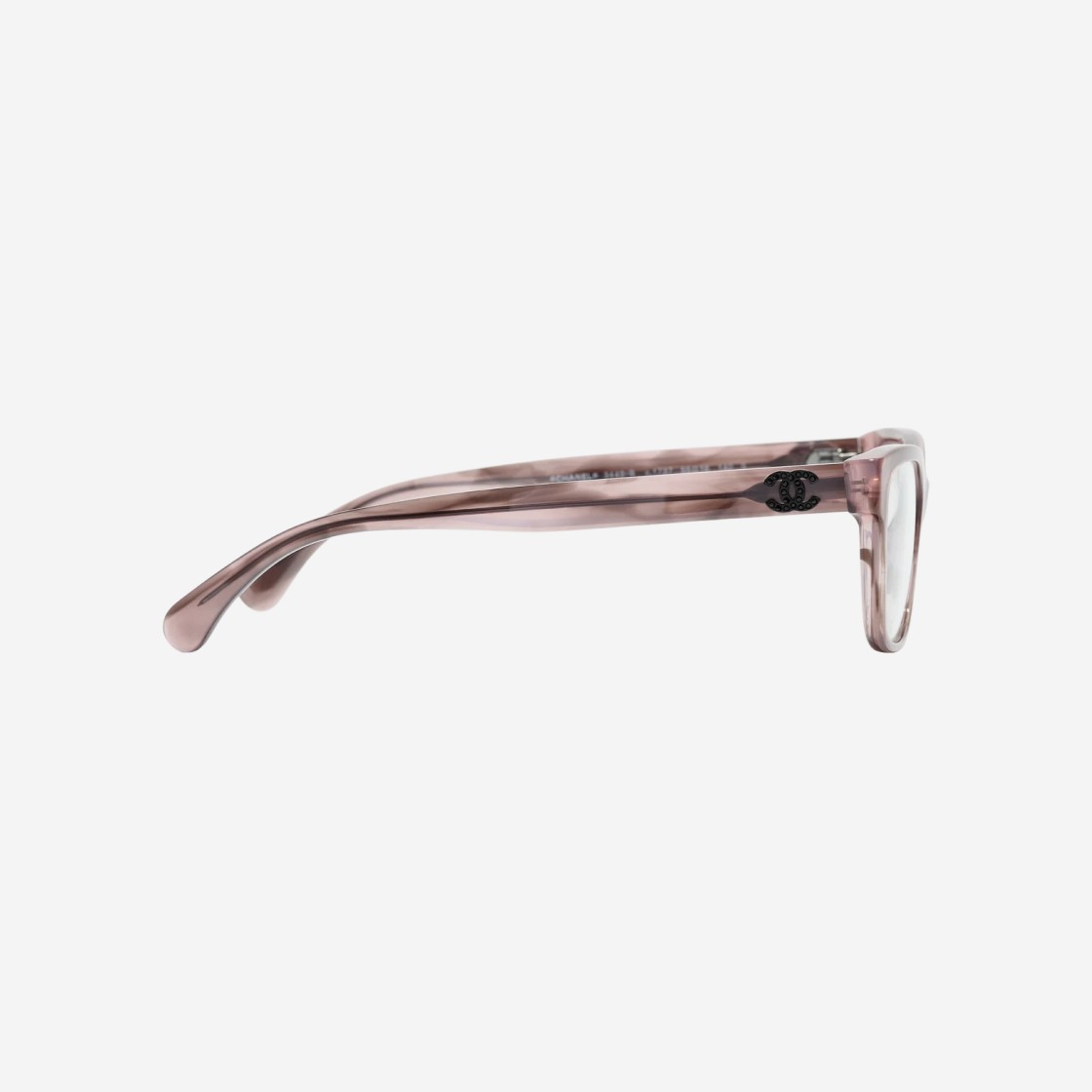 Chanel Rectangle Eyeglasses Acetate & Pink Tortoise 상세 이미지 3