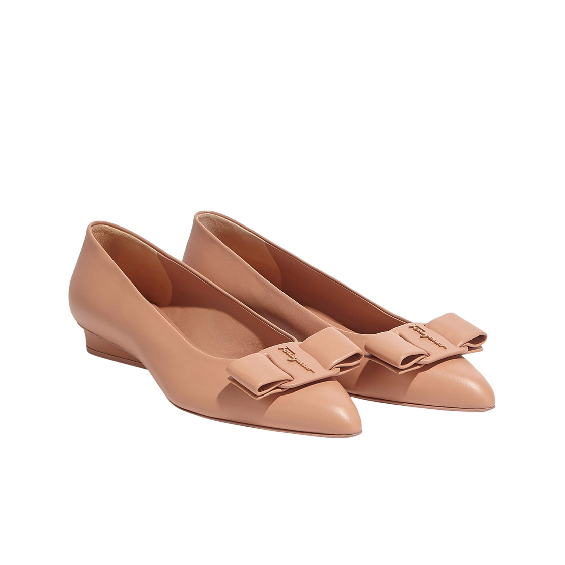 (W) 페라가모 비바 보우 발레 플랫 뉴 블러쉬 - B((W) Ferragamo Viva Bow Ballet Flat New Blush - B) - 2