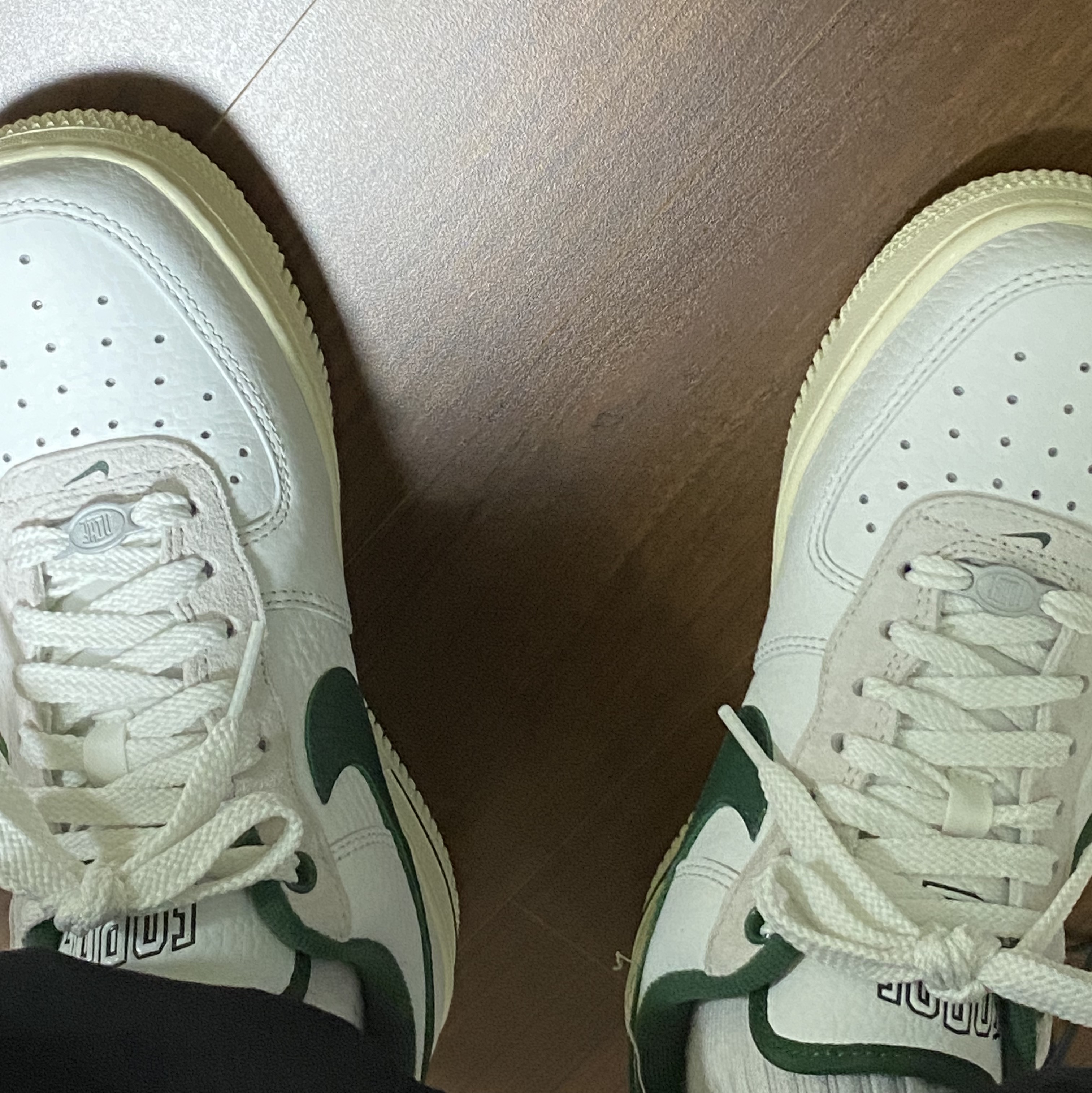 (W) Nike Air Force 1 '07 LX Summit White Gorge Green 착용 스타일