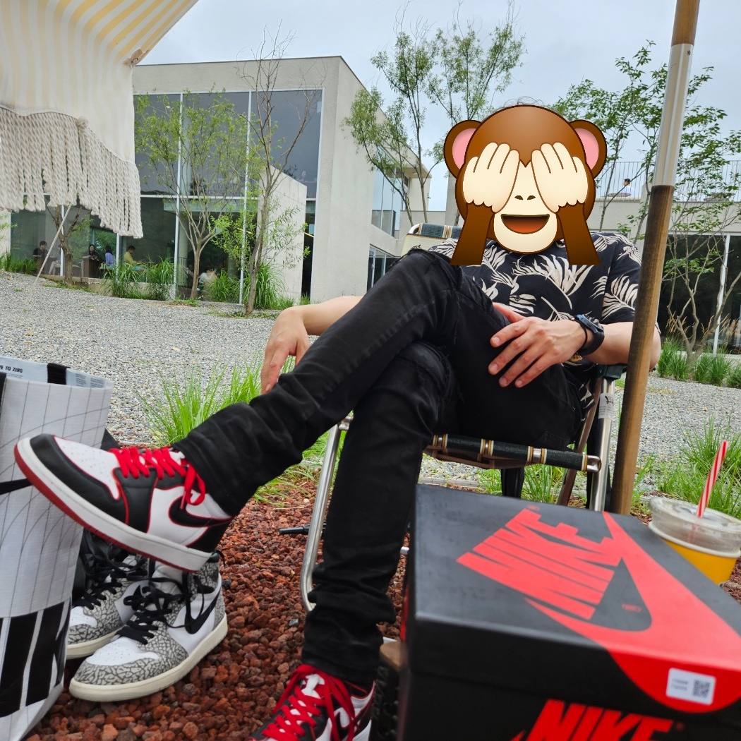 Jordan 1 Retro High OG Bloodline, Jordan 1 Retro High OG White Cement 착용 스타일 - 3
