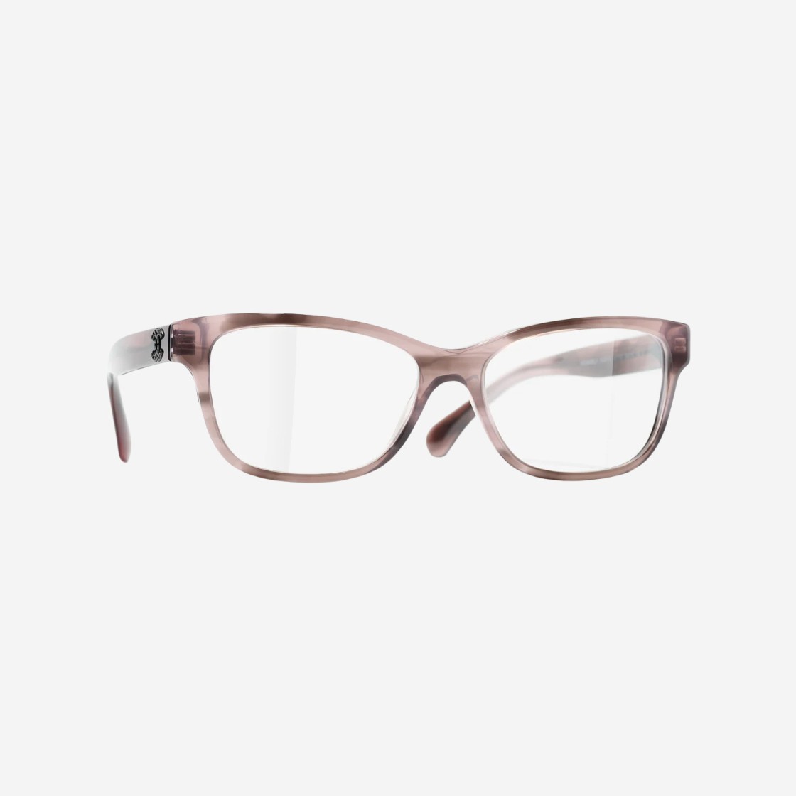 Chanel Rectangle Eyeglasses Acetate & Pink Tortoise 상세 이미지 2