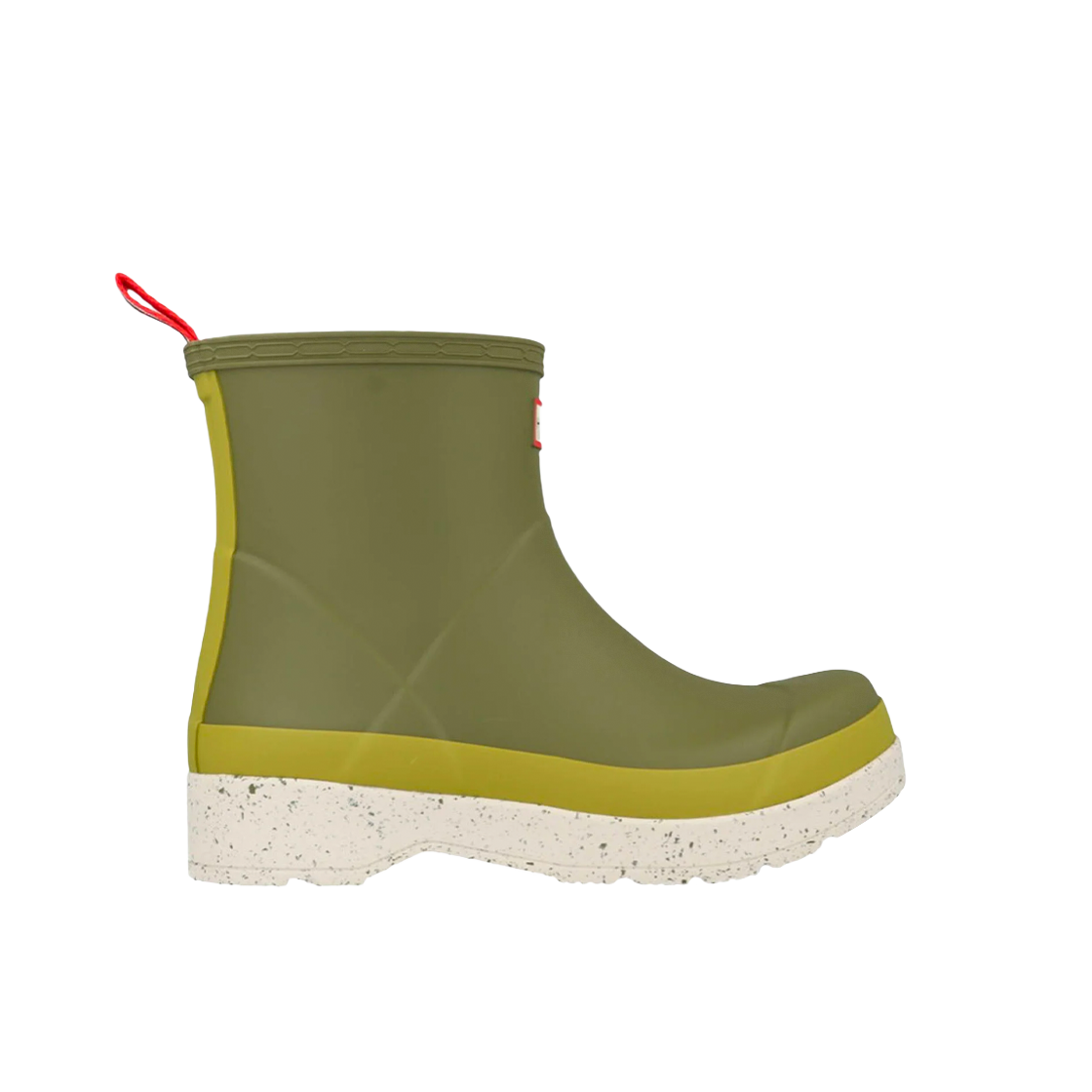 헌터 플레이 숏 스페클 솔 부츠 유틸리티 그린 샐릭스 그린(Hunter Play Short Speckle Sole Boots Utility Green Salix Green) - 1