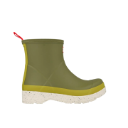 Hunter Play Short Speckle Sole Boots Utility Green Salix Green