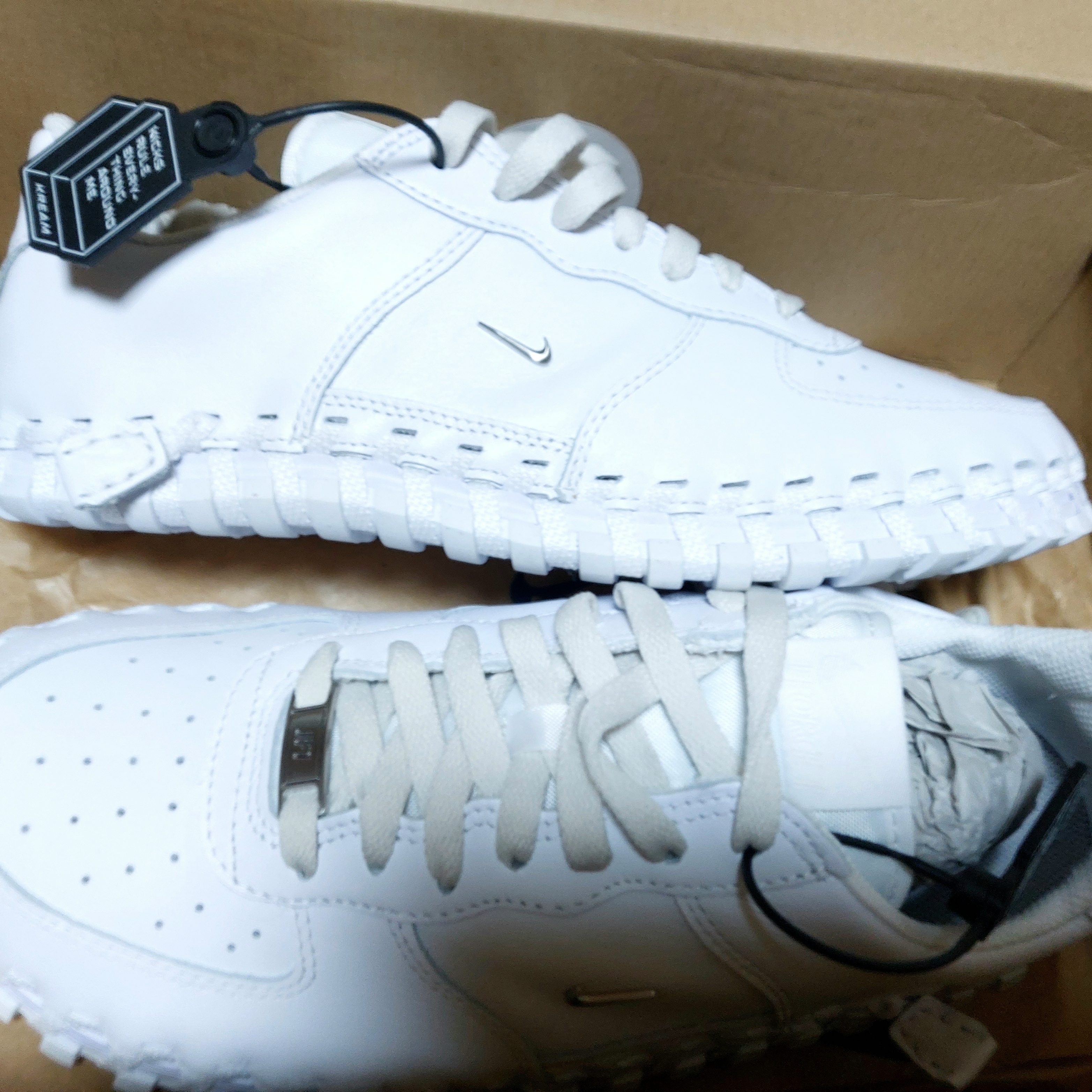 Nike x Jacquemus J Force 1 Low LX SP White 착용 스타일