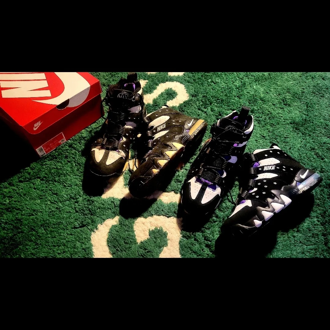 Nike Air Max 2 CB 94 Black and Pure Purple 착용 스타일 - 1