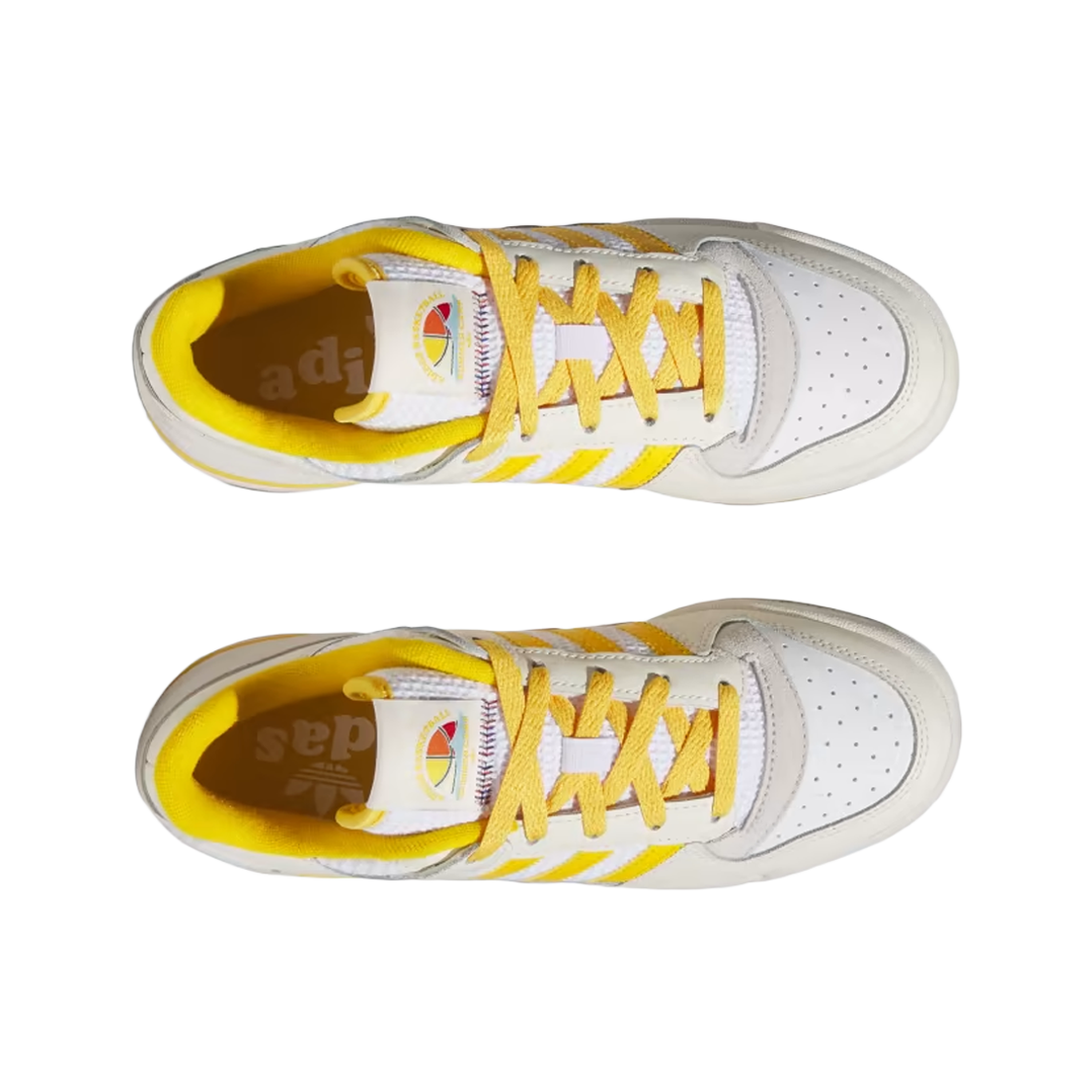 (W) 아디다스 포럼 로우 크림 화이트 크루 옐로우((W) Adidas Forum Low Cream White Crew Yellow) - 2