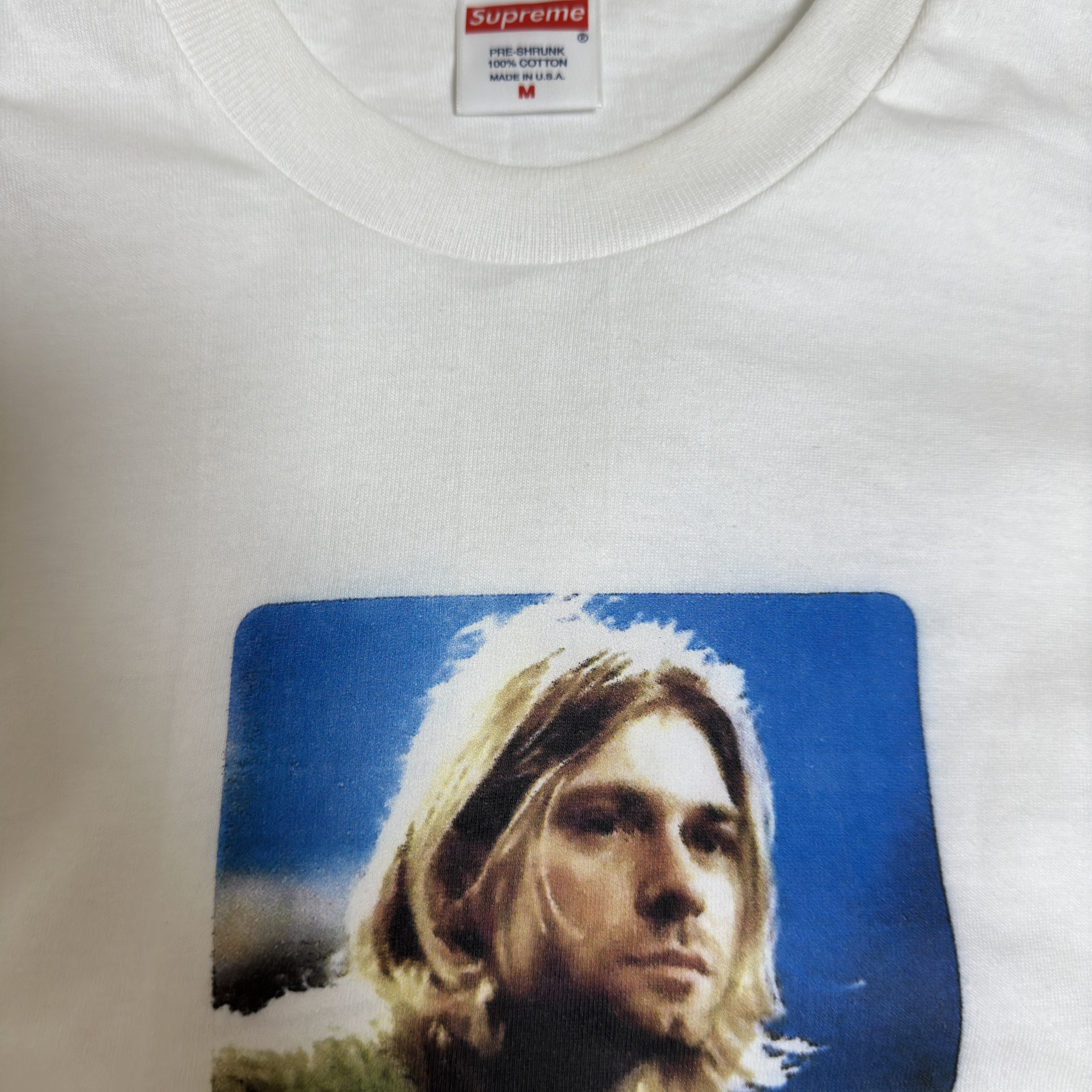 Supreme Kurt Cobain T-Shirt White - 23SS 착용 스타일