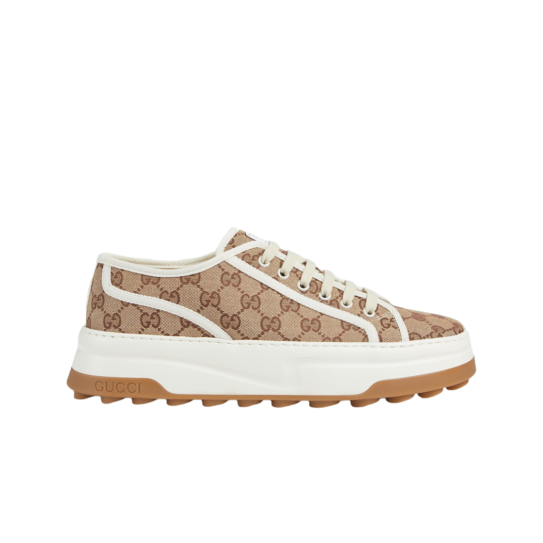 745997-20Q20-9745 Gucci GG Sneaker Beige Ebony GG Canvas