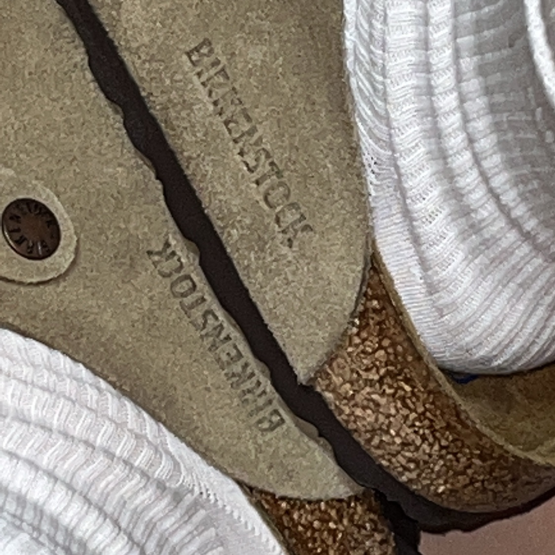 Birkenstock Boston Soft Footbed Taupe - Regular 착용 스타일