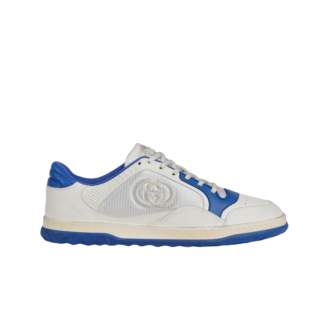 구찌 맥80 스니커즈 오프 화이트 블루 레더(Gucci Mac80 Sneaker Off White Blue Leather) - 1
