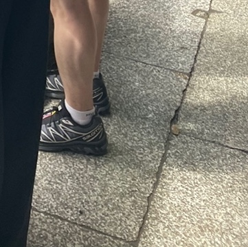 Salomon XT-6 Gore-Tex Black Ebony 착용 스타일