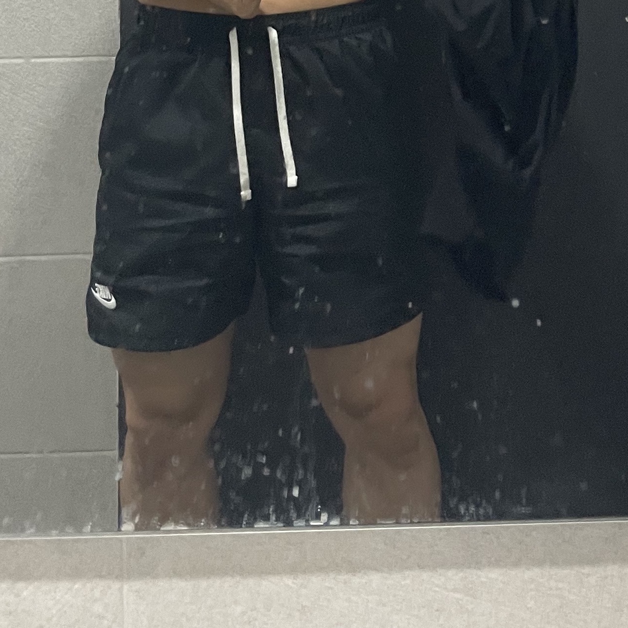 Nike NSW Woven Lined Flow Shorts Black - Asia 착용 스타일