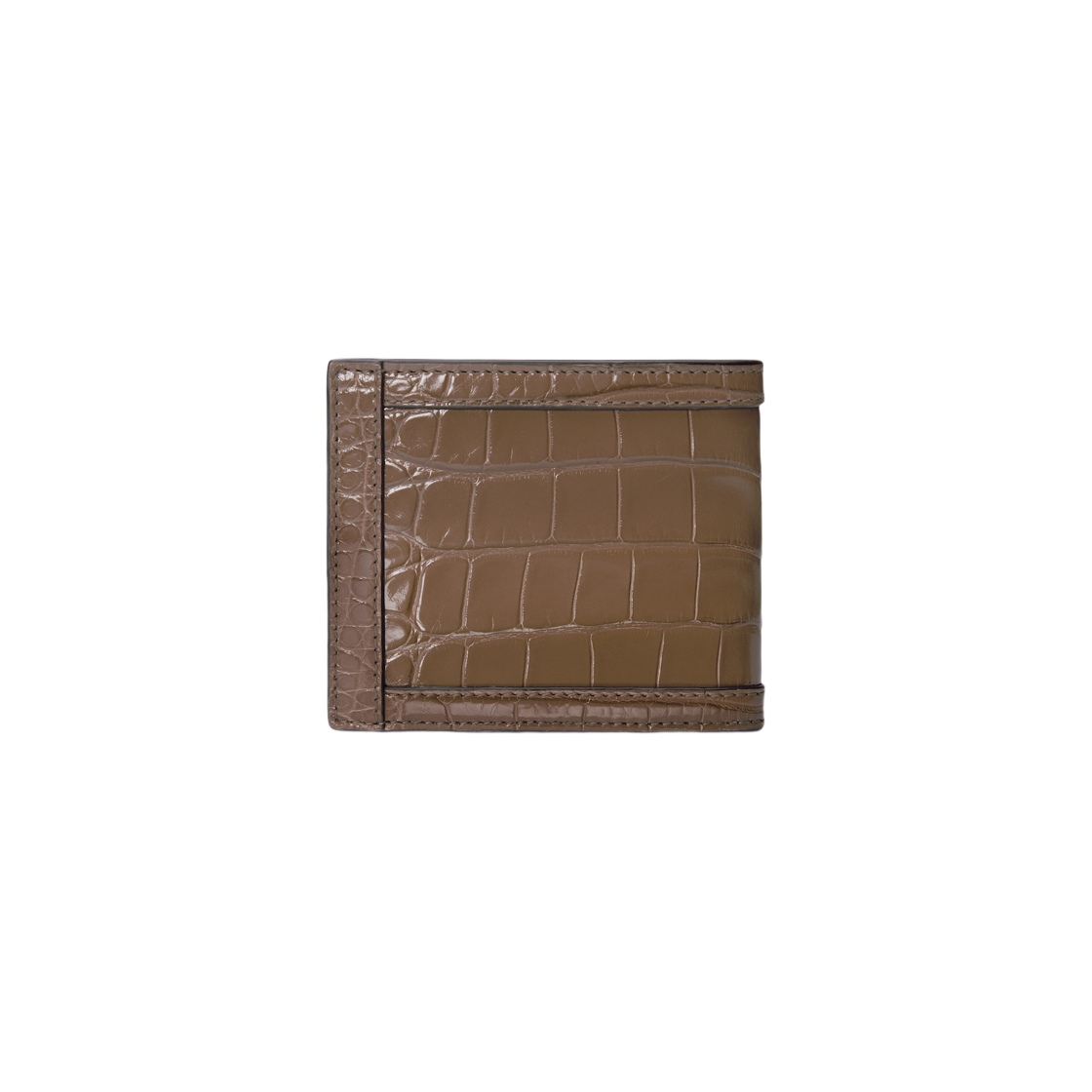 Gucci Crocodile Card Case Wallet with Double G Light Brown 상세 이미지 3