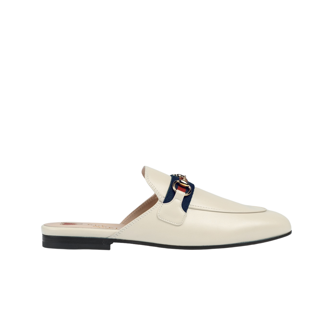 (W) 구찌 프린스타운 레더 슬리퍼 화이트 레더((W) Gucci Princetown Leather Slipper White Leather) - 1