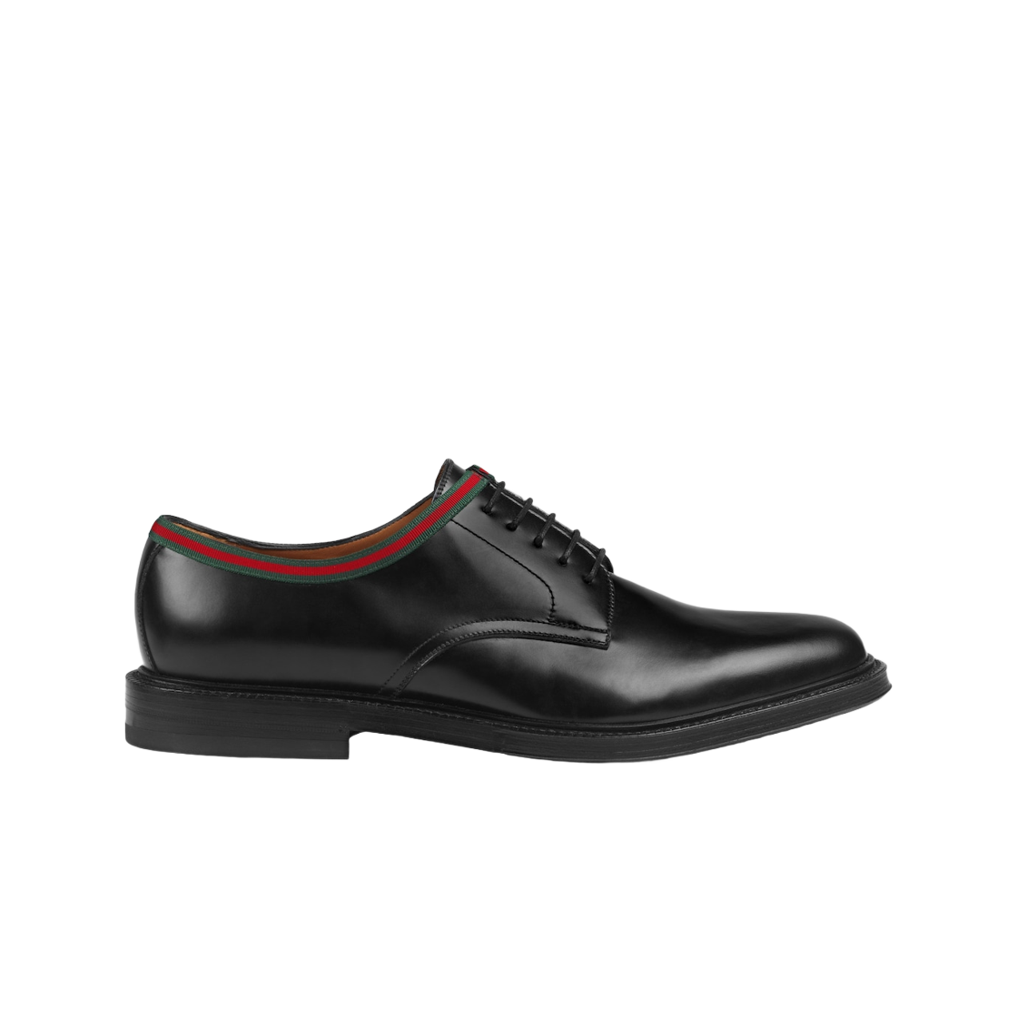 구찌 레더 레이스업 블랙 레더(Gucci Leather Lace-Up Black Leather) - 1