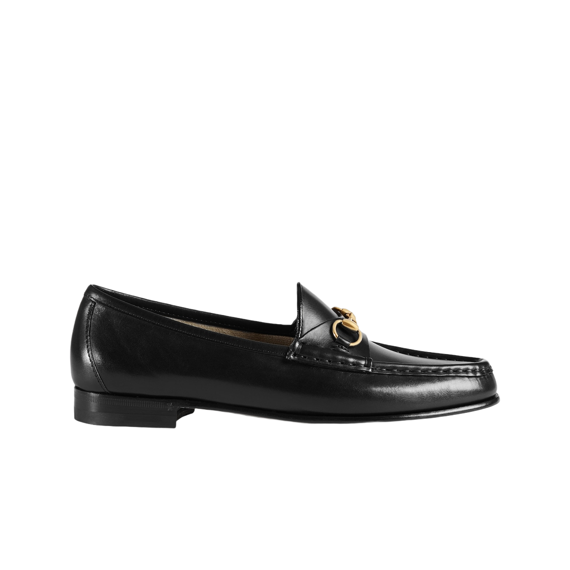 (W) 구찌 1953 홀스빗 로퍼 인 레더 블랙 레더((W) Gucci 1953 Horsebit Loafer in Leather Black Leather) - 1
