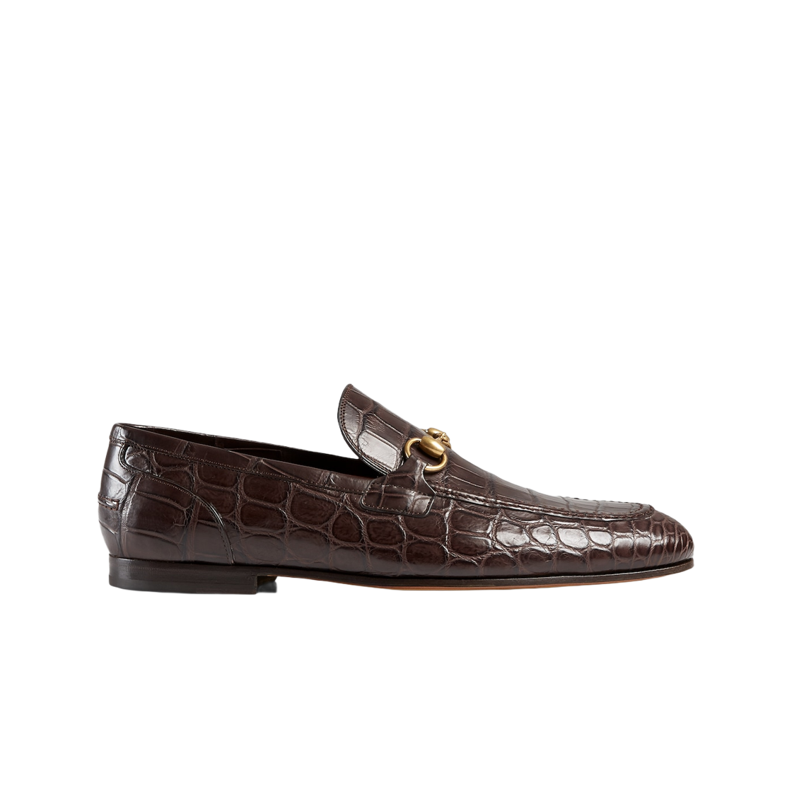 Gucci Jordaan Crocodile Loafer Brown Crocodile 상세 이미지 1