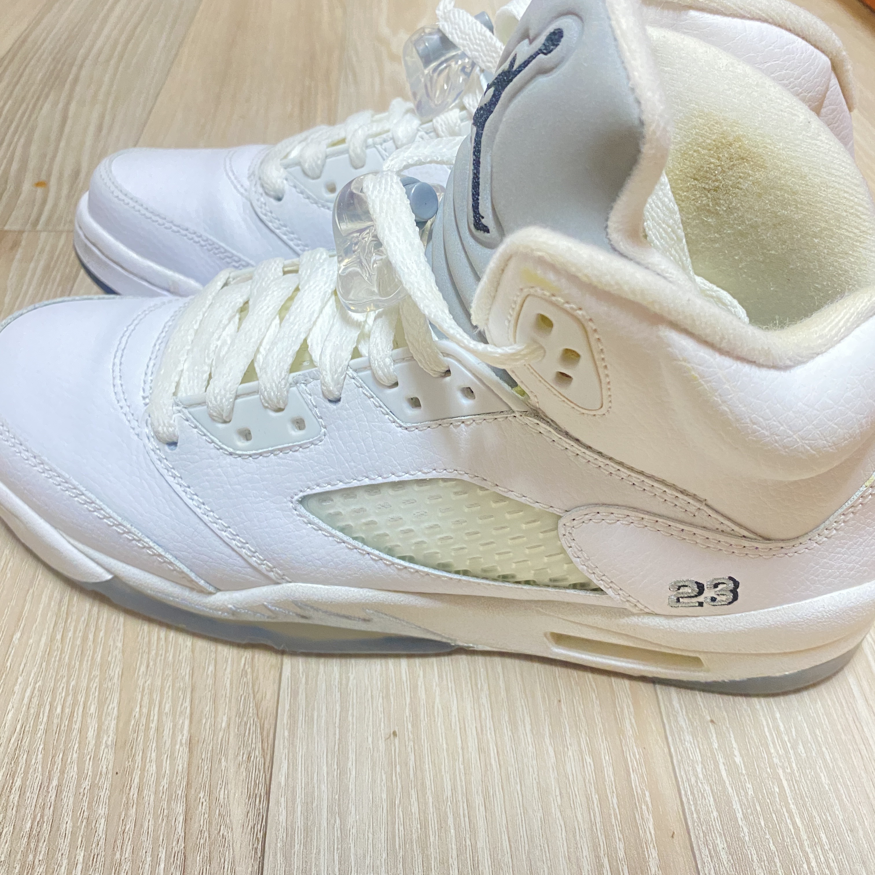 Jordan 5 Retro Metallic White 2015 착용 스타일
