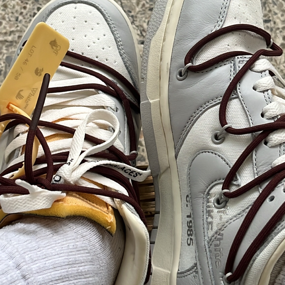 Nike x Off-White Dunk Low The 50 - Lot 46 착용 스타일