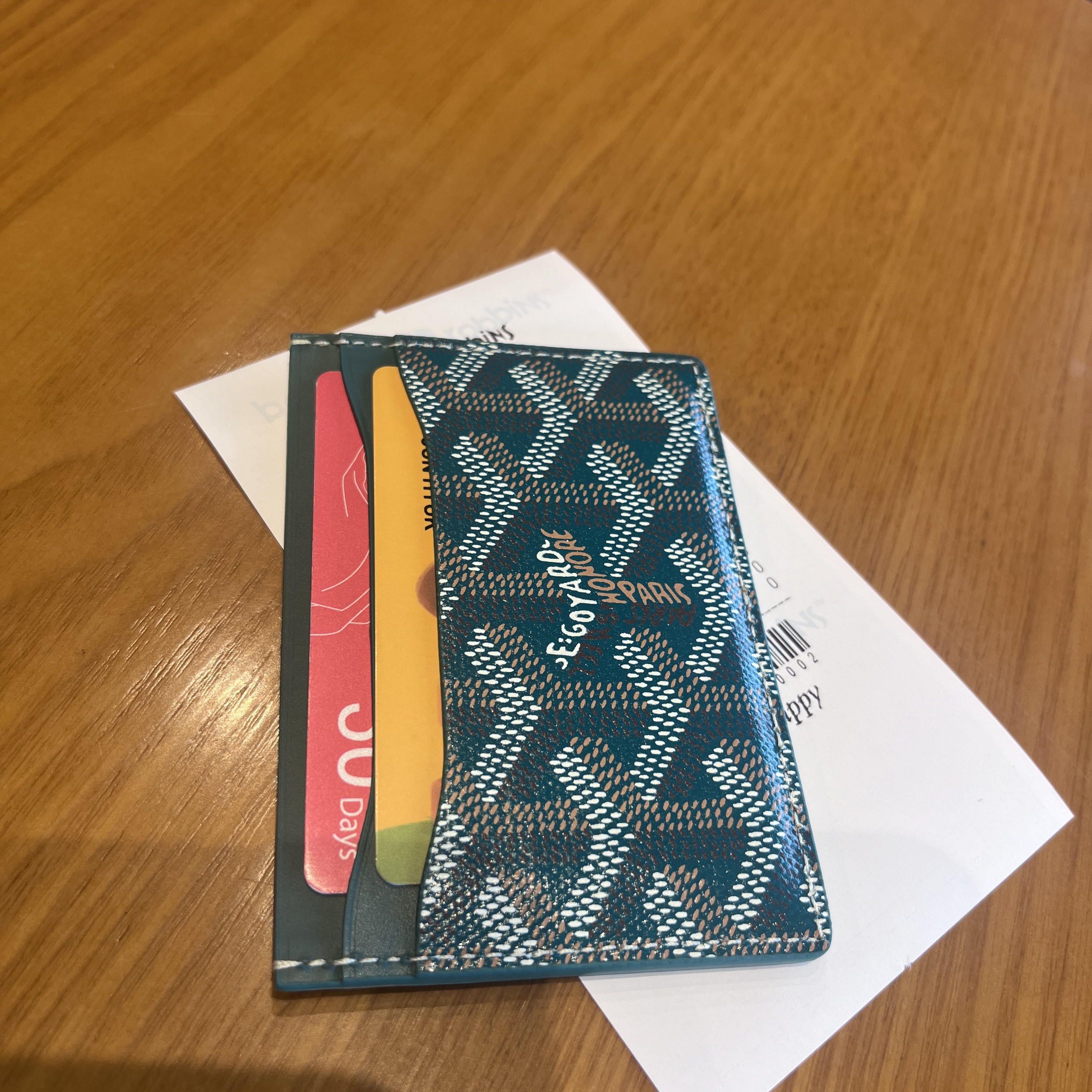 Goyard Saint Sulpice Card Holder Green 착용 스타일