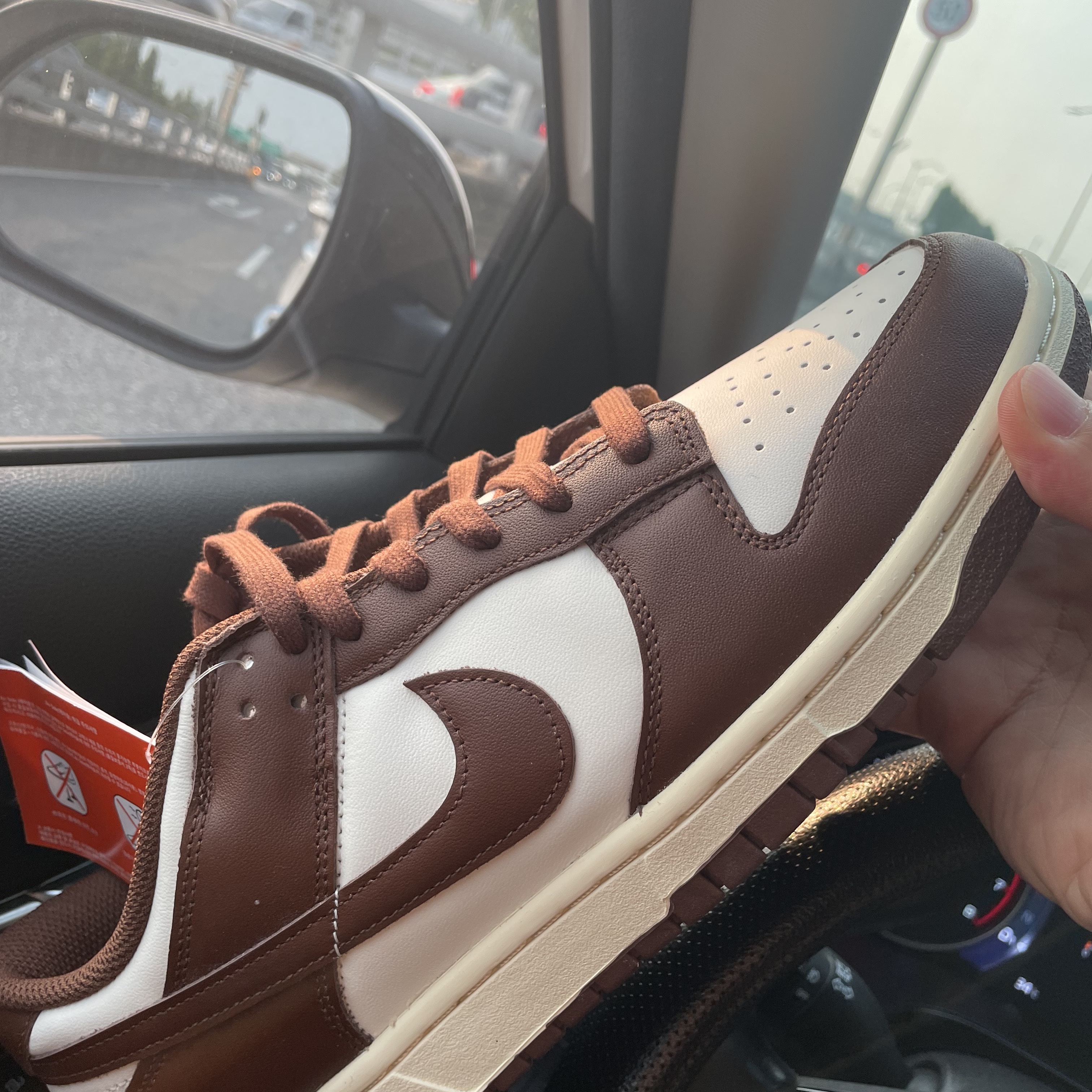 (W) Nike Dunk Low Sail Cacao Wow 착용 스타일 - 1