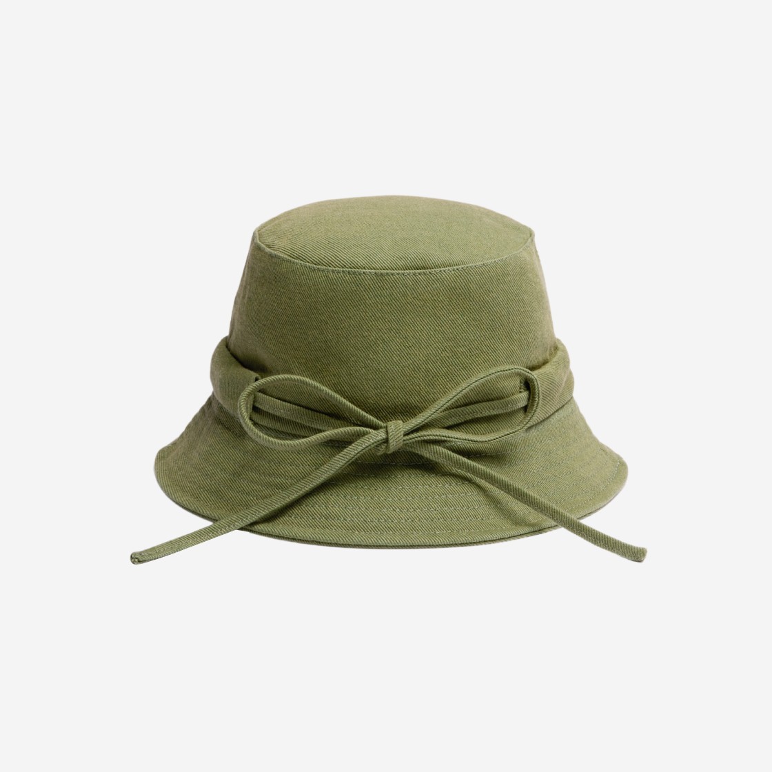 Jacquemus Le Bob Gadjo Knotted Bucket Hat Khaki 상세 이미지 2