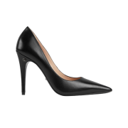 (W) Gucci High Heel Pump Black Leather