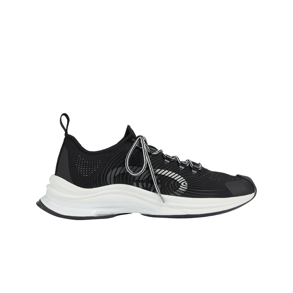 714657-USM10-8442 Gucci Gucci Run Sneaker Black Fabric