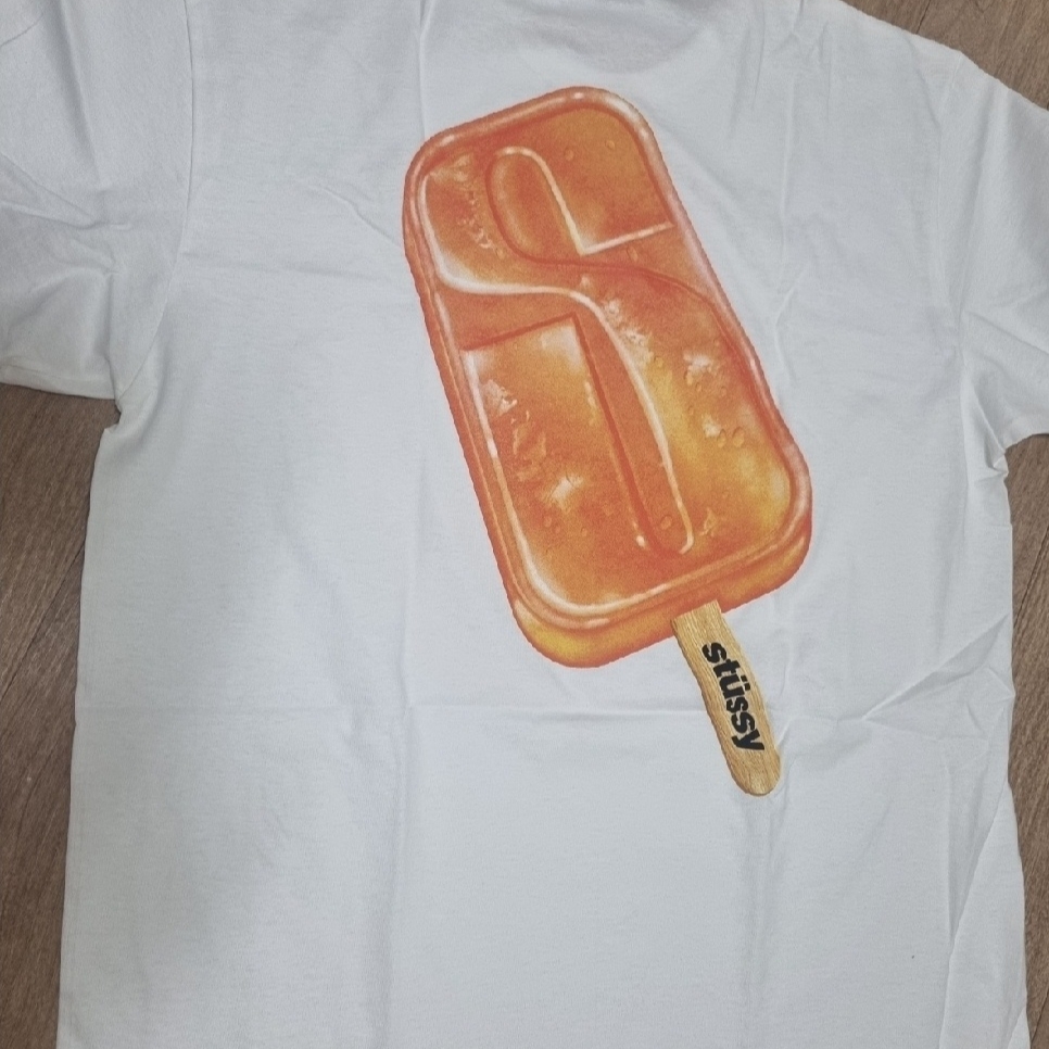 Stussy Popsicle T-Shirt White 착용 스타일