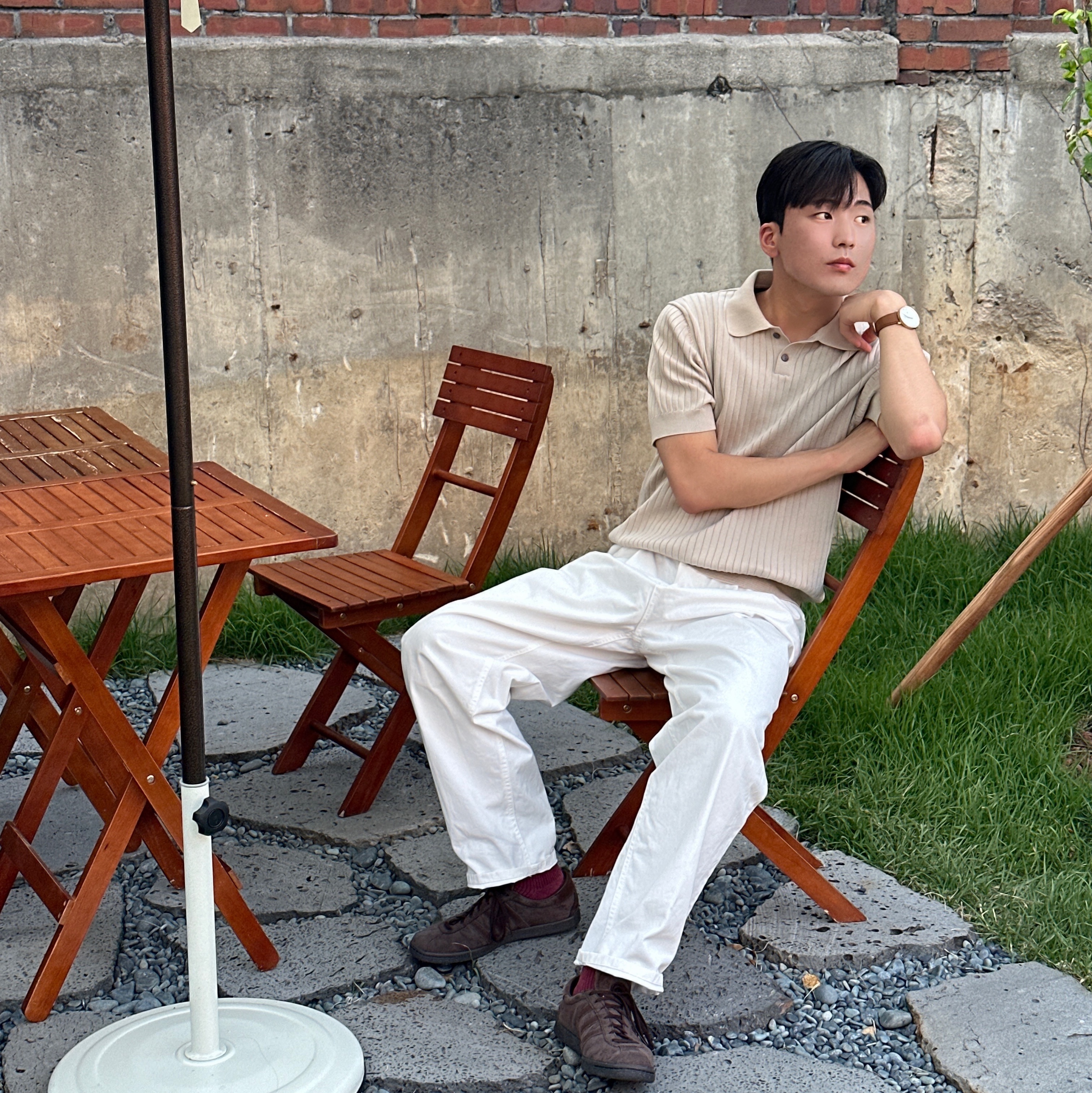 Adidas Tobacco Gruen Dark Brown 착용 스타일 - 2