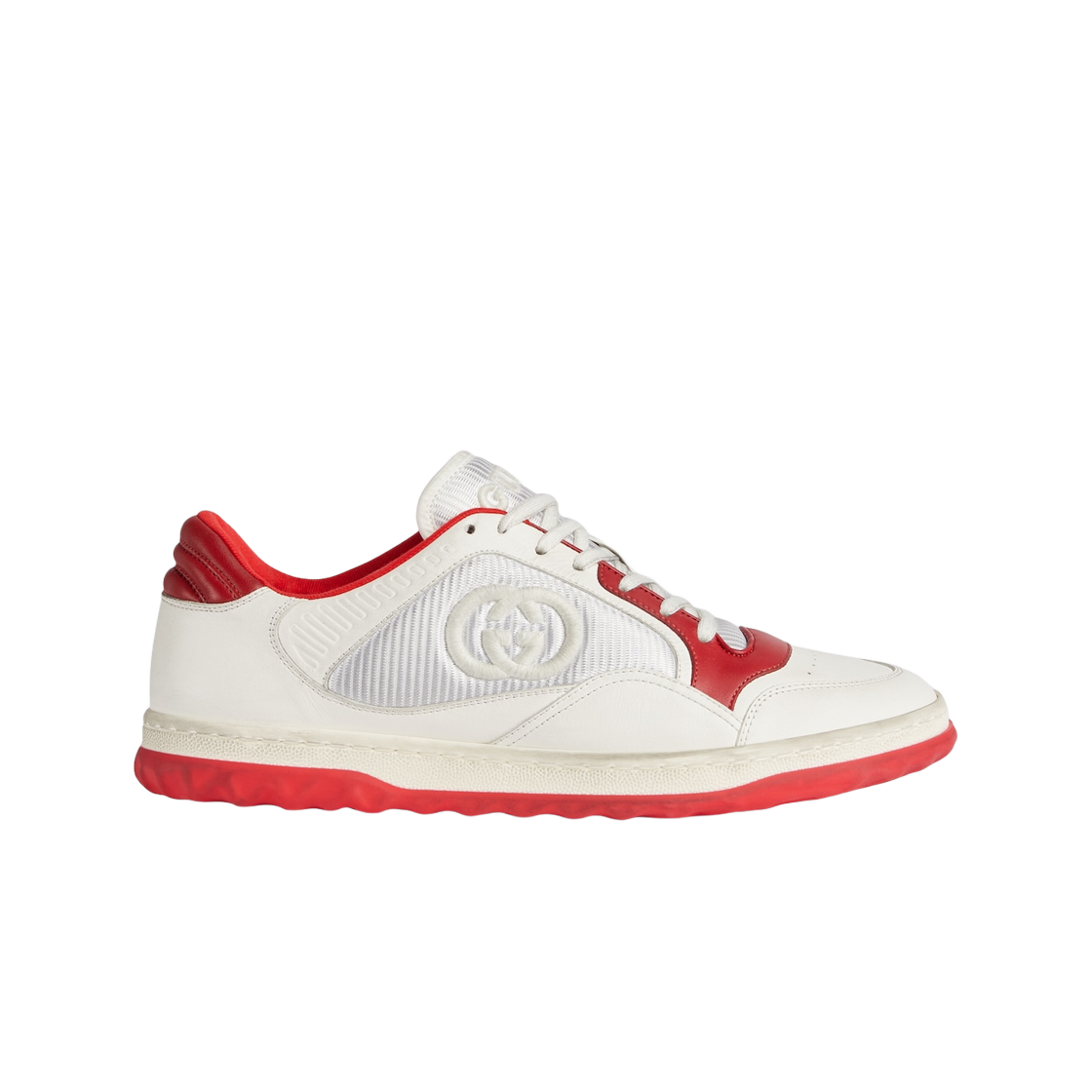 구찌 맥80 스니커즈 오프 화이트 레드 레더(Gucci Mac80 Sneaker Off White Red Leather) - 1