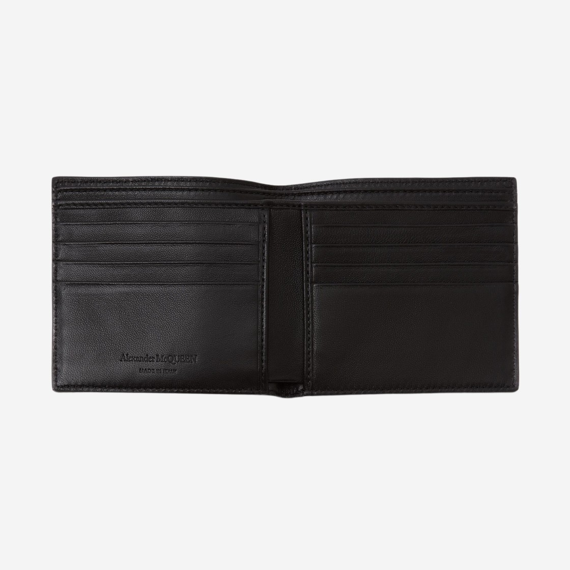 Alexander McQueen Bilker Skull Billfold Wallet Black 상세 이미지 2