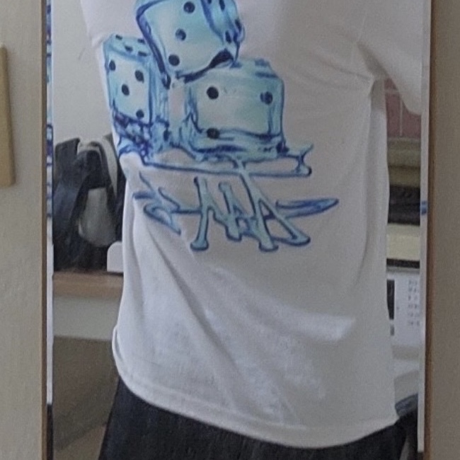 Stussy Melted T-Shirt White 착용 스타일