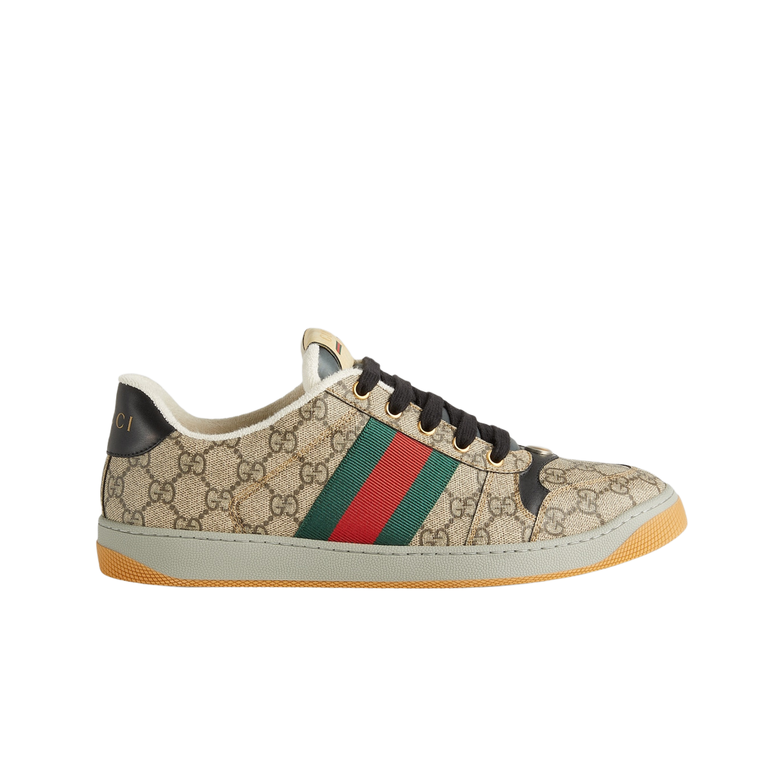 구찌 스크리너 스니커즈 베이지 에보니 GG 슈프림(Gucci Screener Sneaker Beige Ebony GG Supreme)
