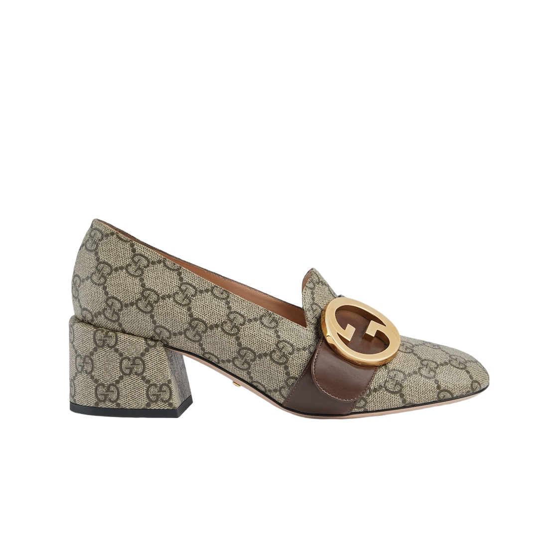 (W) 구찌 블론디 펌프 베이지 에보니 슈프림((W) Gucci Blondie Pump Beige Ebony Supreme) - 1